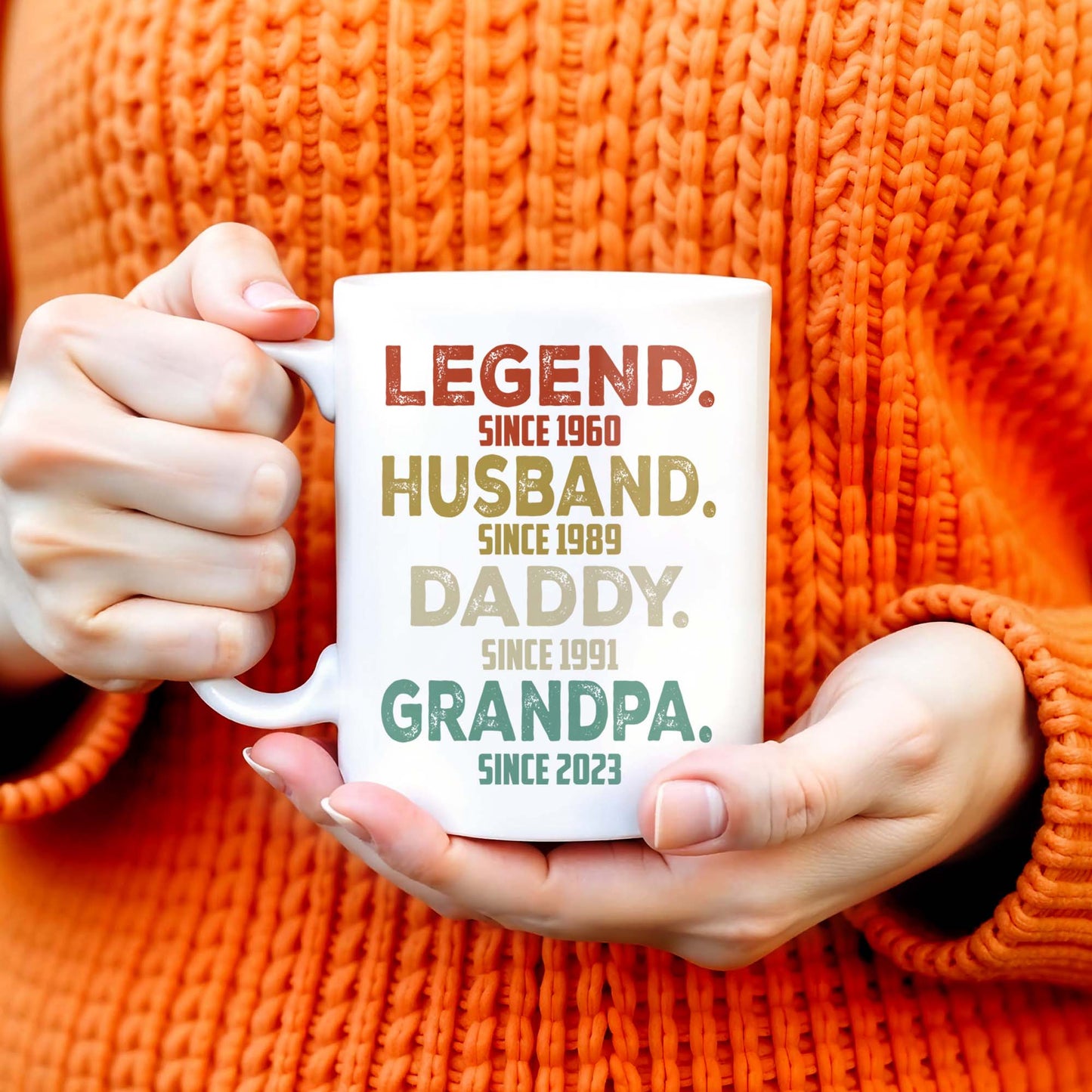 Legend Husband Daddy Grandpa Tribute Mug