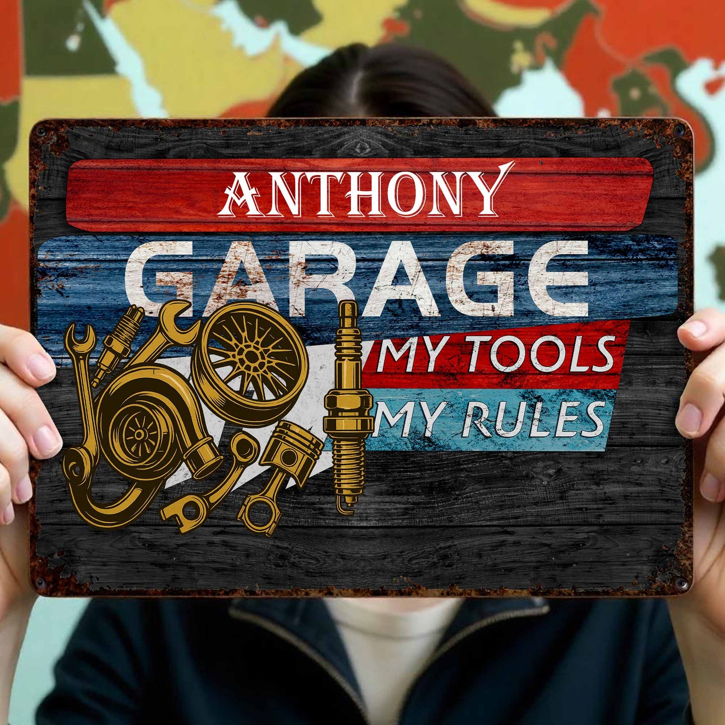 Garage My Tools My Rules with Tools and Gears Design