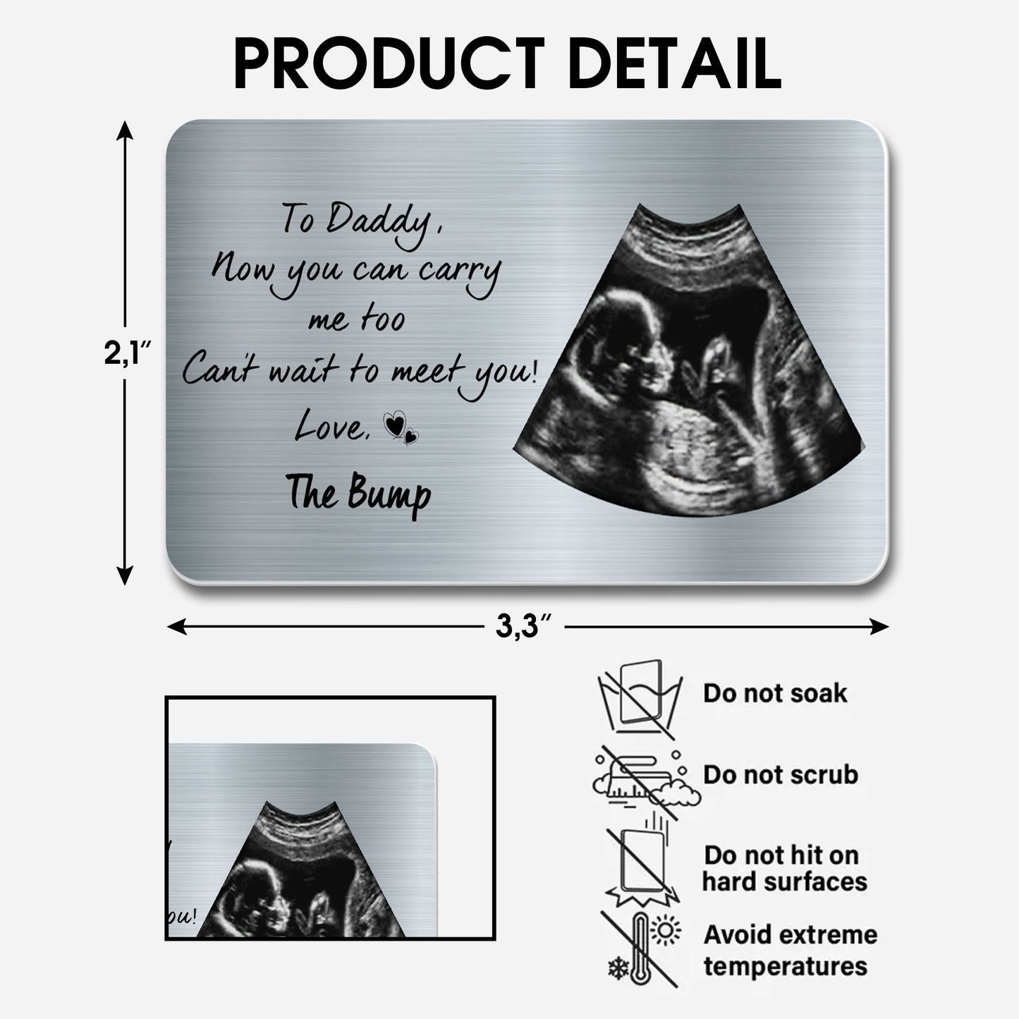 To Daddy, Now You Can Carry Me Too Can't Wait To Meet You!