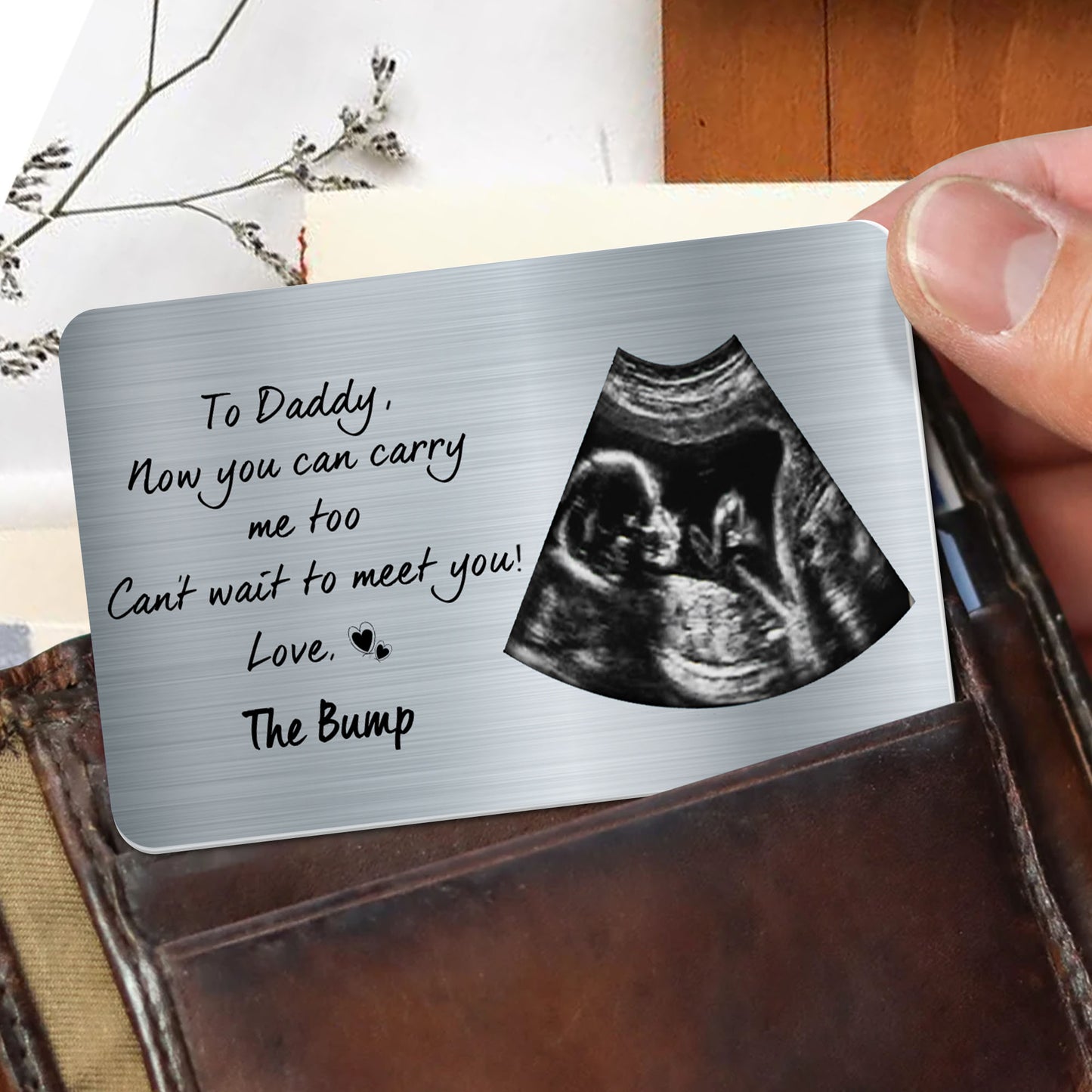 To Daddy, Now You Can Carry Me Too Can't Wait To Meet You!