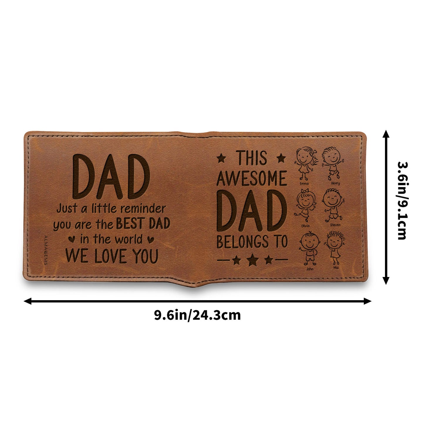 This Awesome Dad Belongs To, Stick Figures and Stars