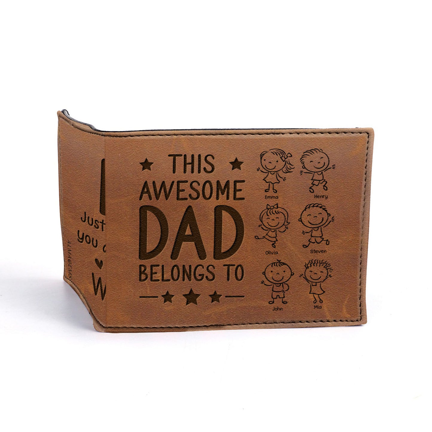This Awesome Dad Belongs To, Stick Figures and Stars