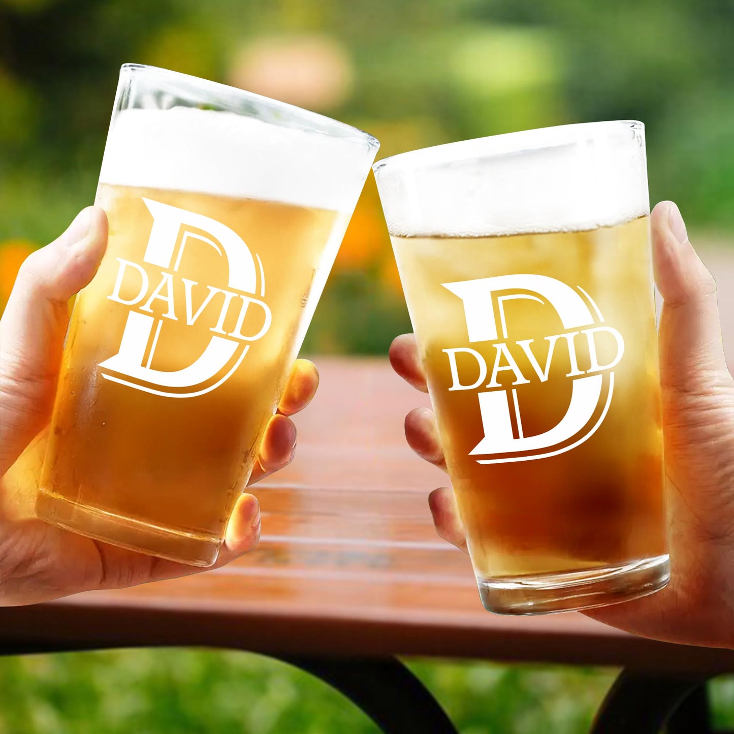 Customized Monogram Beer Glass