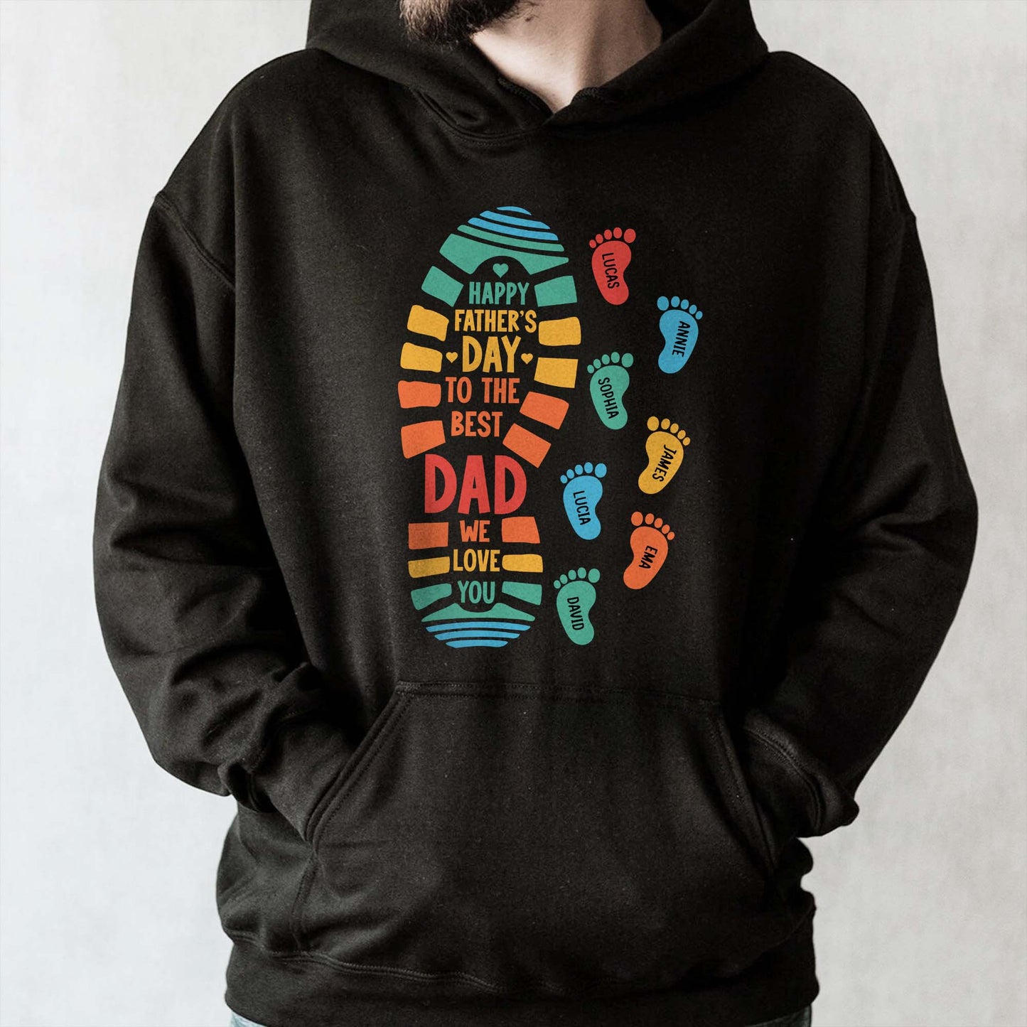 Happy Father's Day To The Best Dad We Love You, Footprints