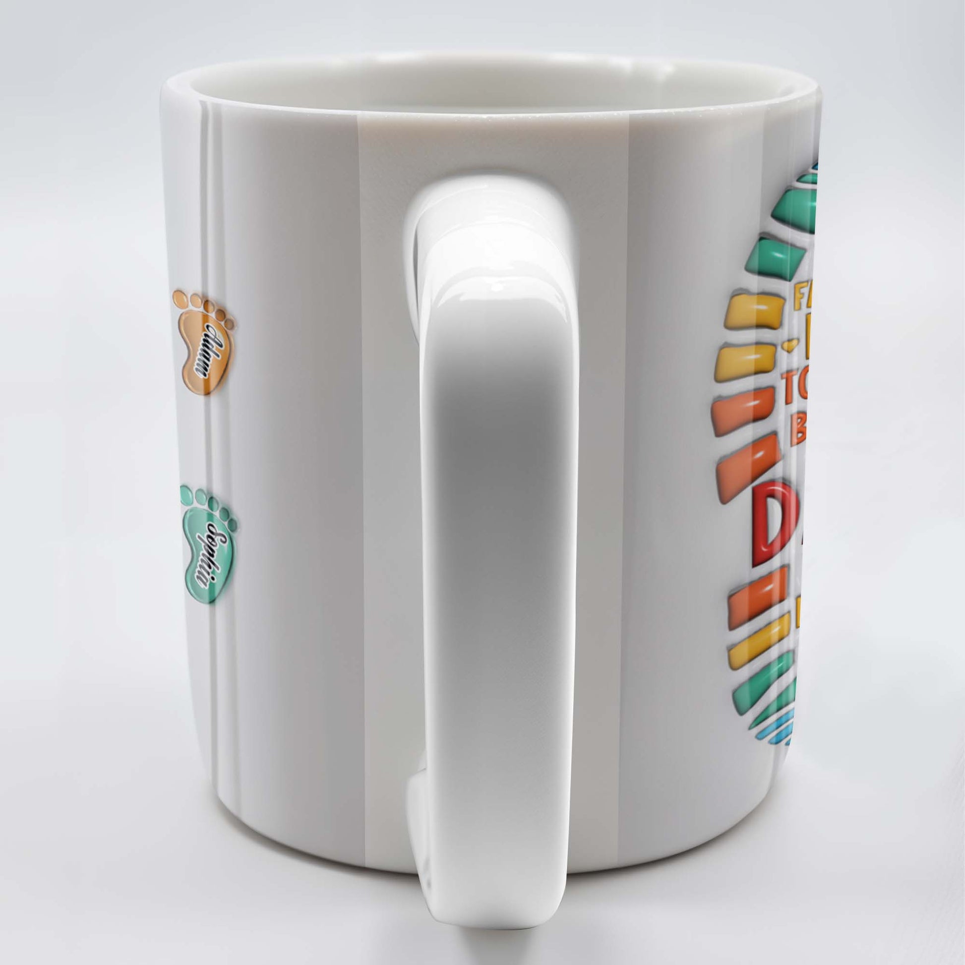 Happy Father's Day To The Best Dad We Love You, Footprints and Letters