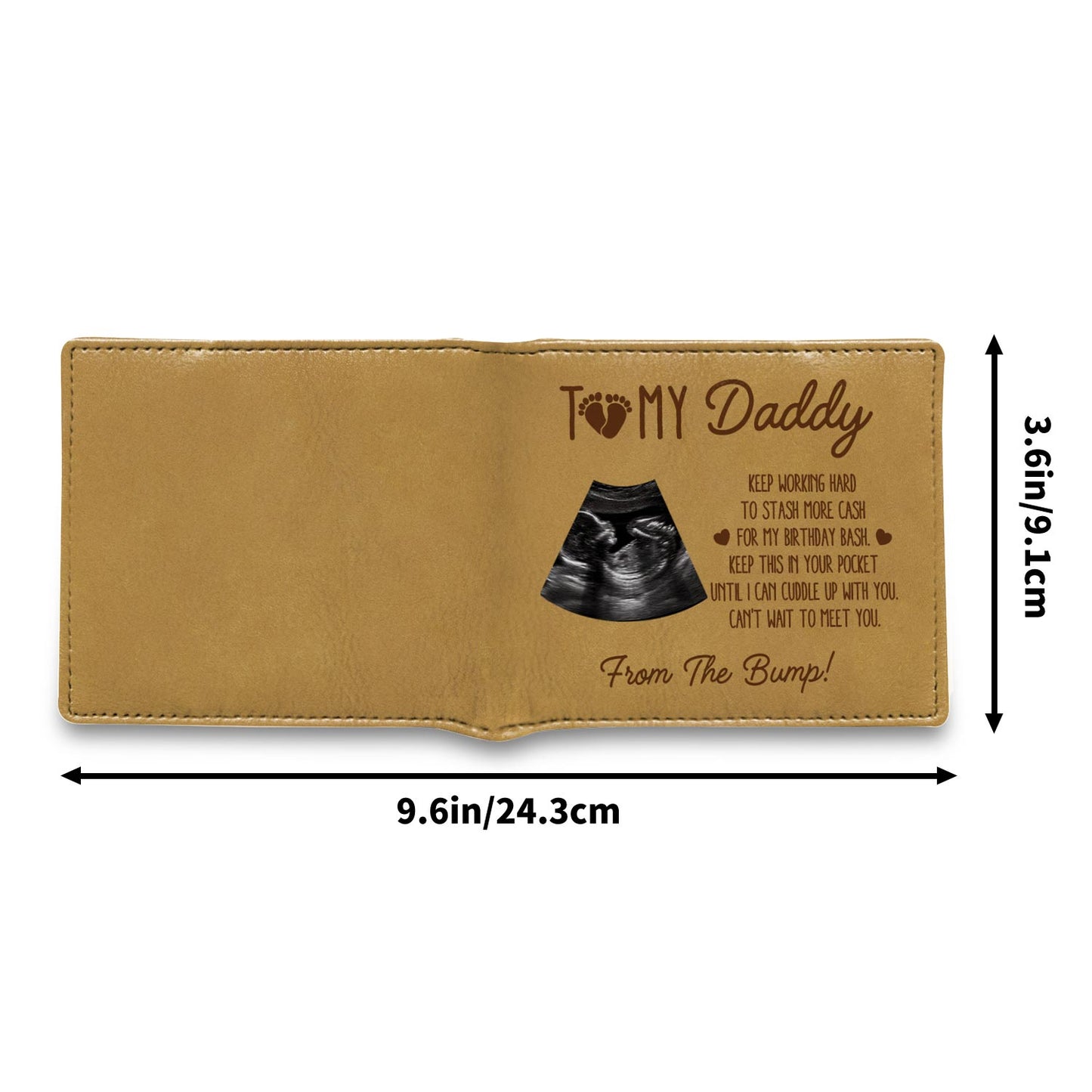To My Daddy, Keep Working Hard To Stash More Cash, Ultrasound Image And Heart
