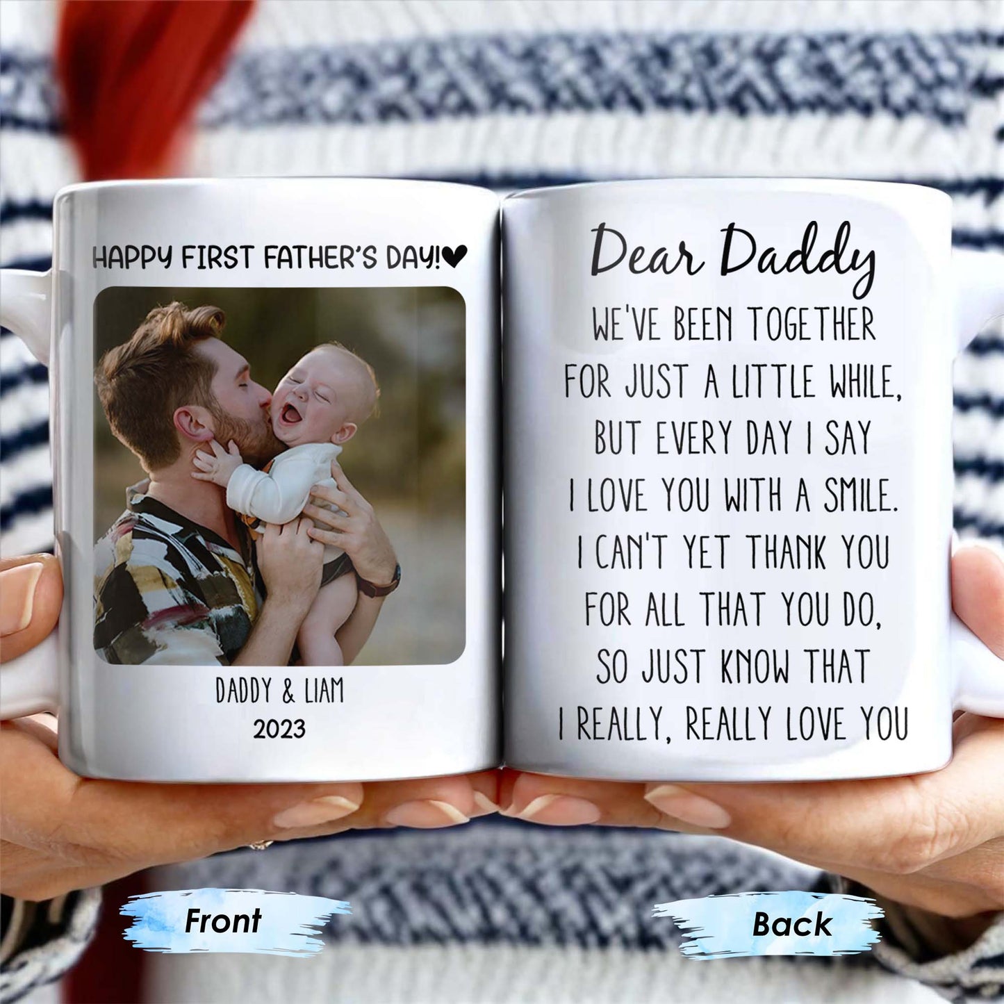 Dear Daddy, We've been together for just a little while, Photo and Heart