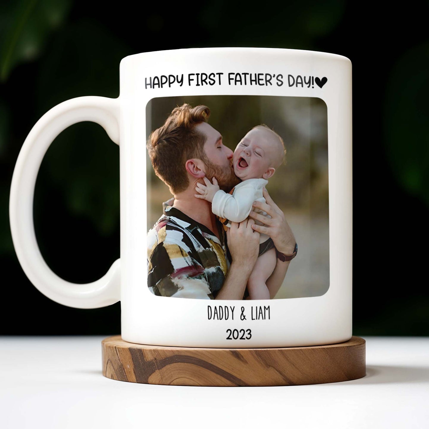 Dear Daddy, We've been together for just a little while, Photo and Heart
