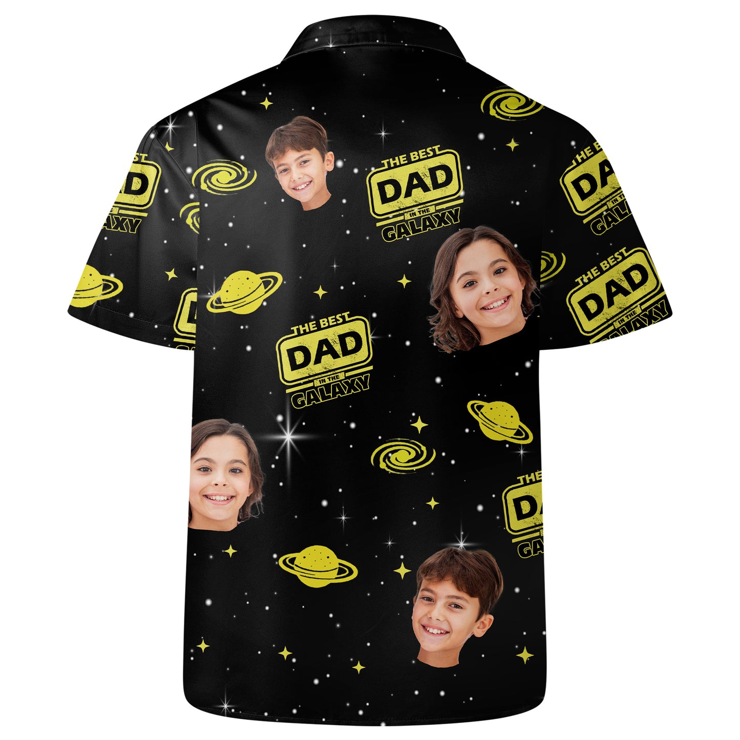 The Best Dad In The Galaxy Shirt With Planets And Stars