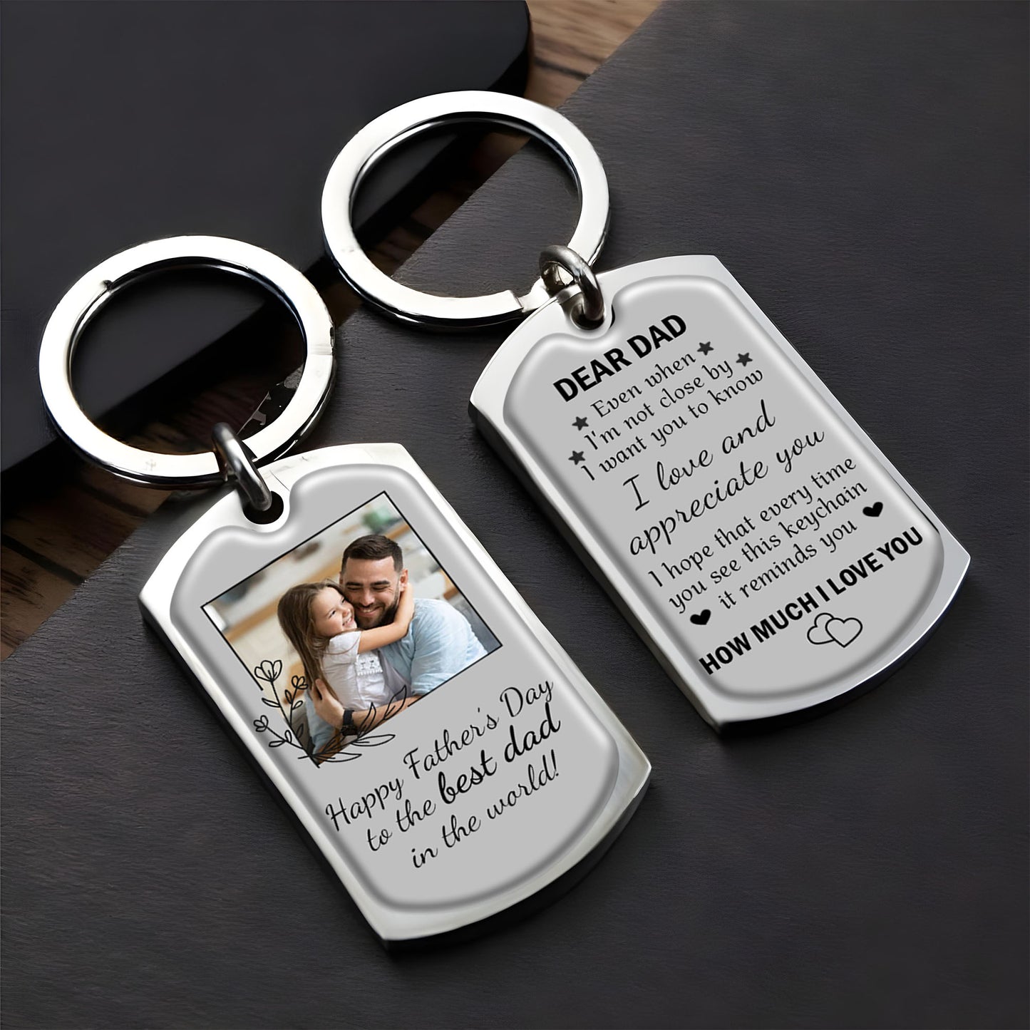 Dear Dad, Even When I'm Not Close By, Keychain