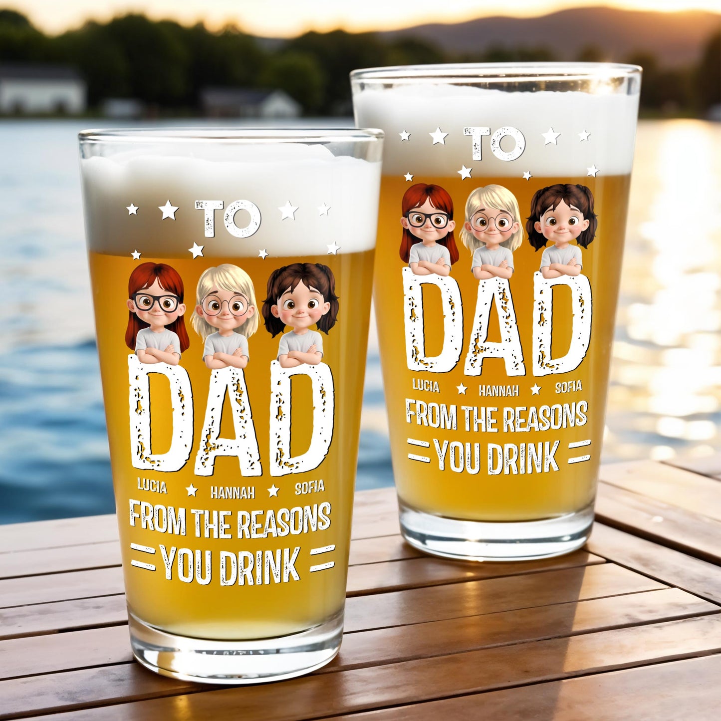 To Dad From The Reasons You Drink, Cartoon Characters of Children