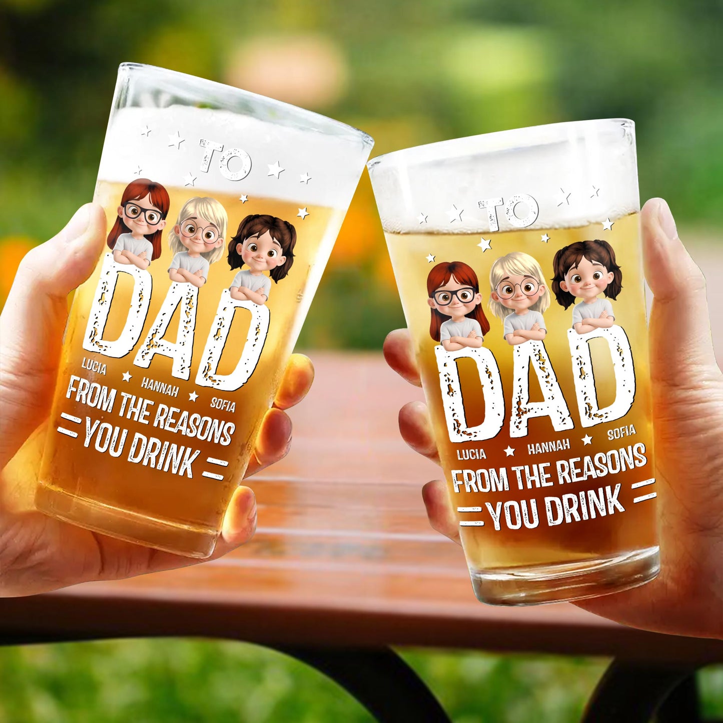 To Dad From The Reasons You Drink, Cartoon Characters of Children