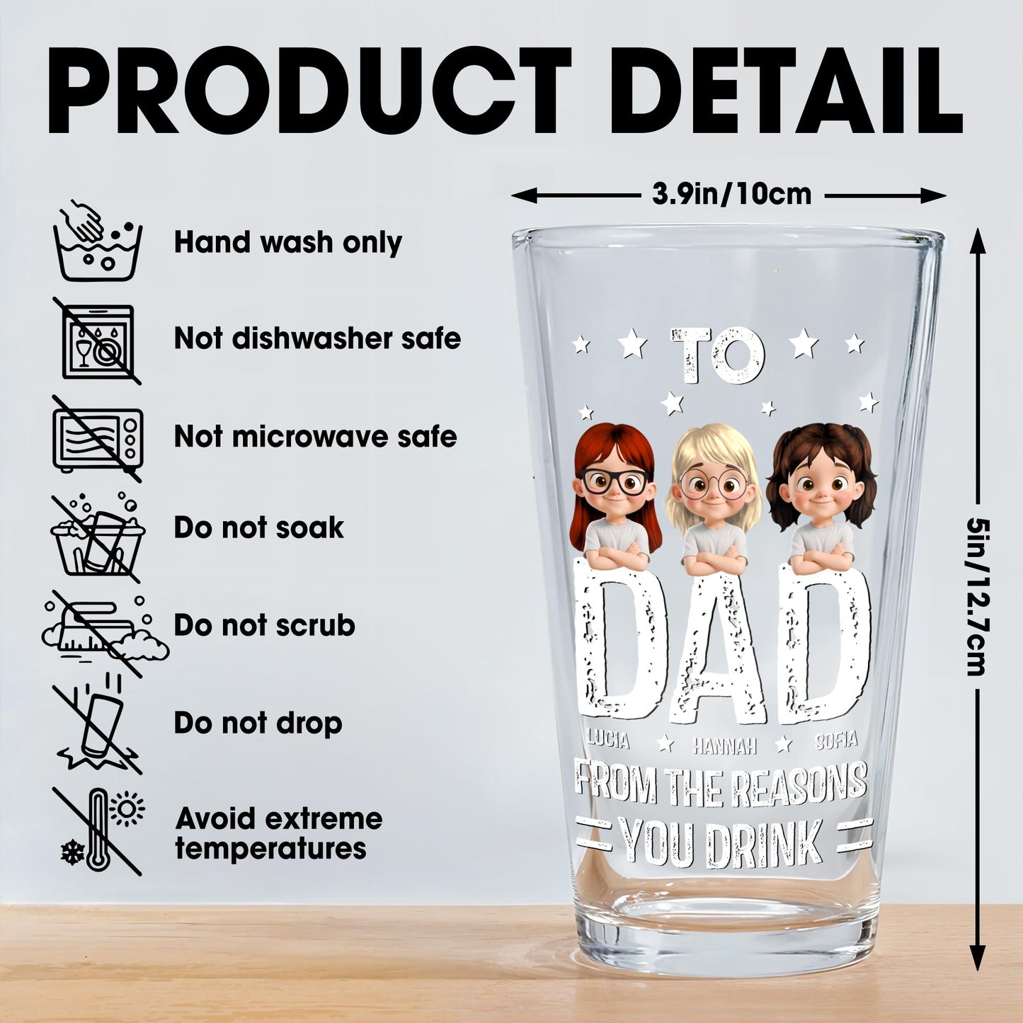 To Dad From The Reasons You Drink, Cartoon Characters of Children