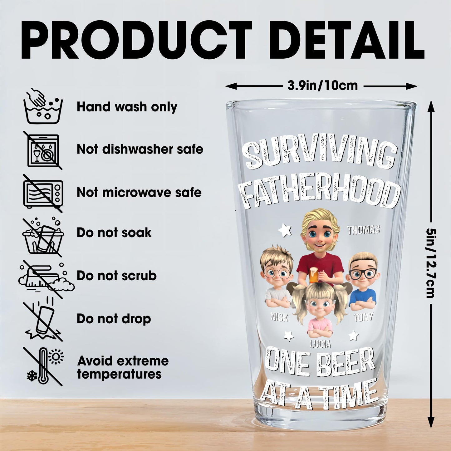 Surviving Fatherhood One Beer At A Time, Cartoon Family