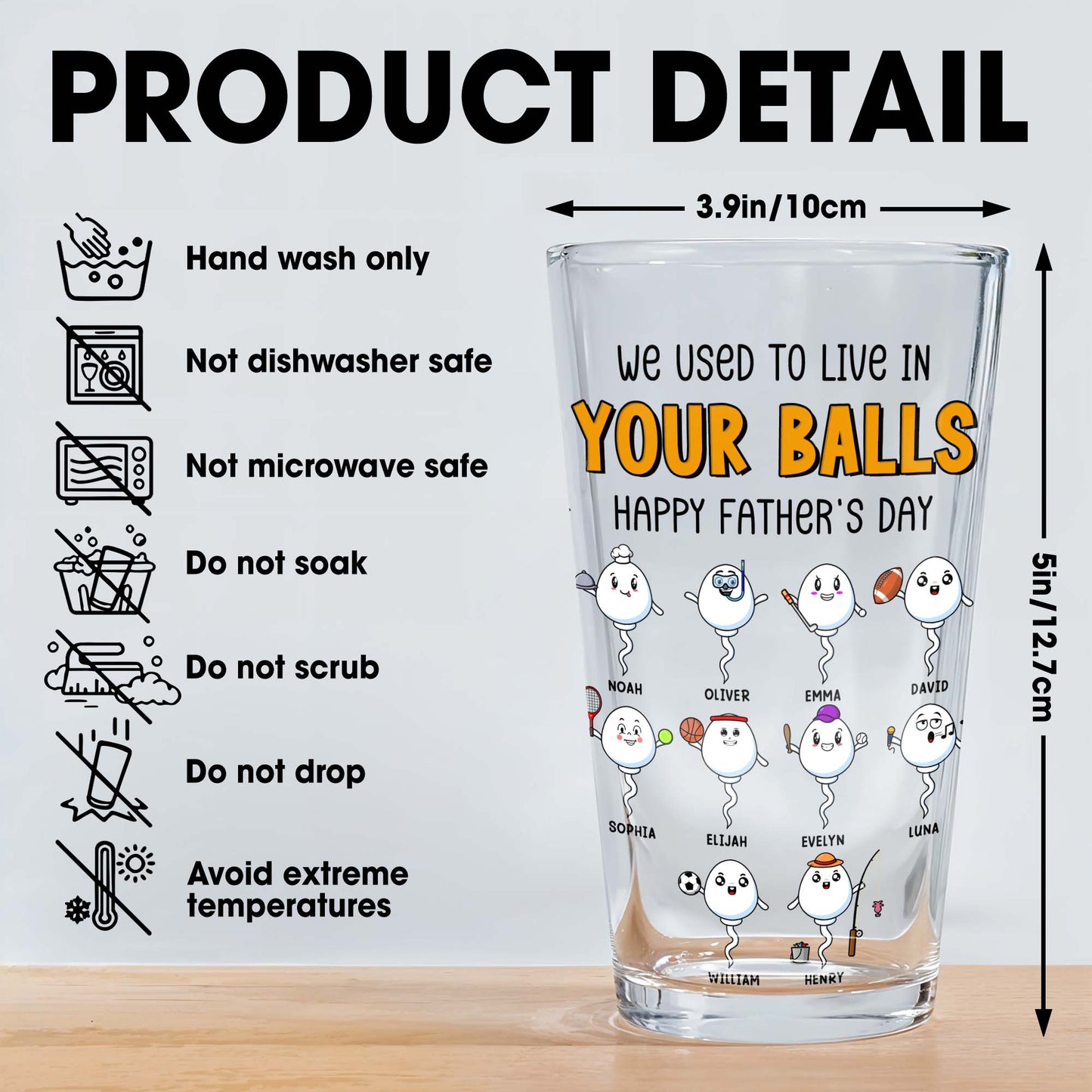 We Used To Live In Your Balls Happy Father's Day, Sperm Characters And Testicles