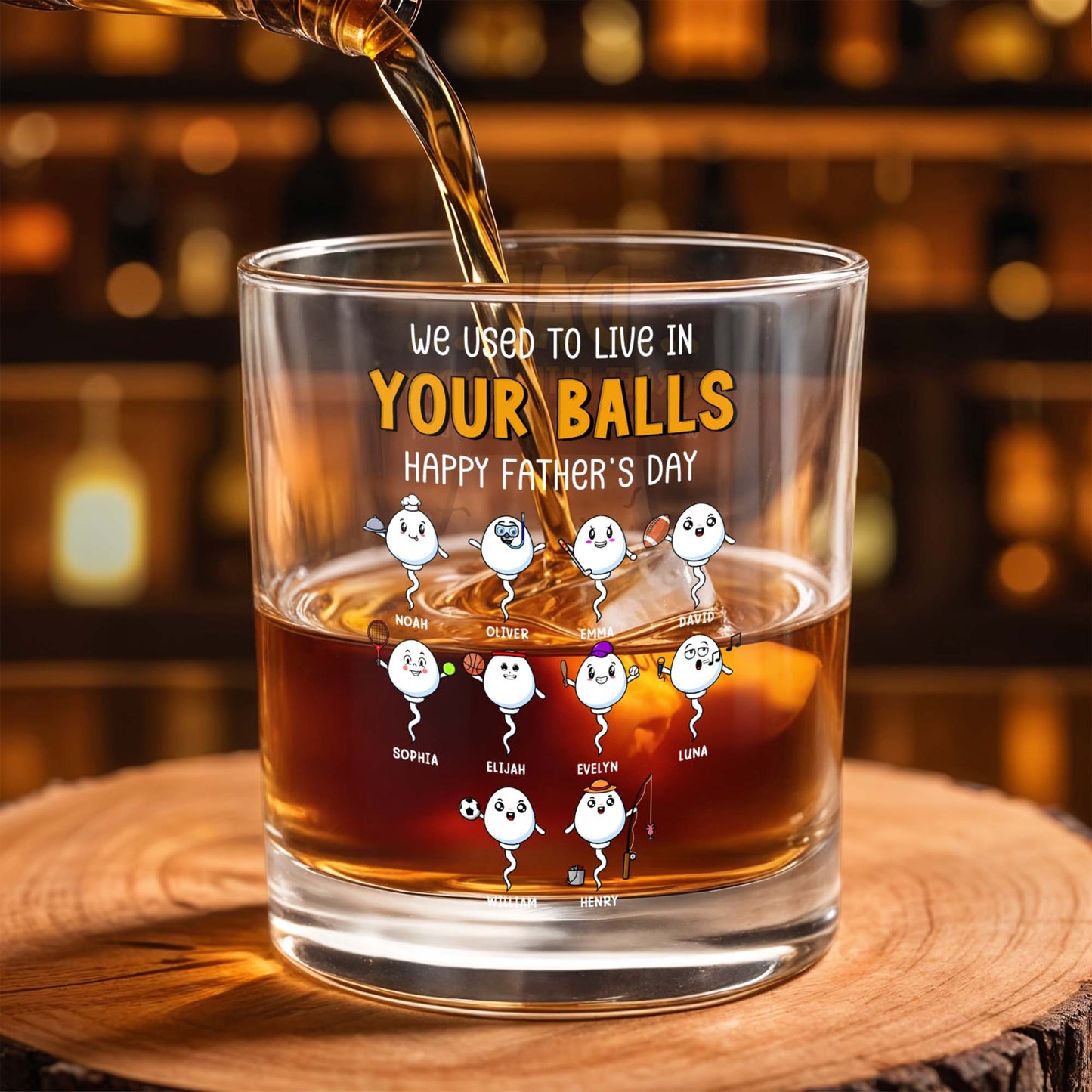 We Used To Live In Your Balls, Happy Father's Day, Cartoon Sperms
