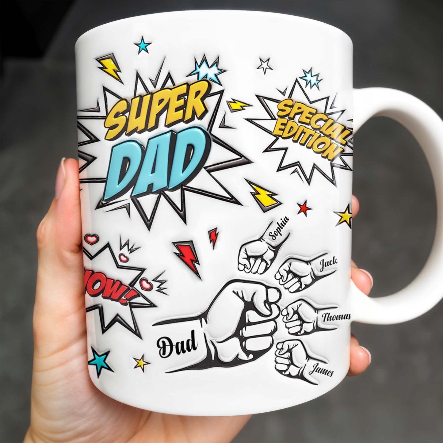 Super Dad Special Edition Comic Style and Stars