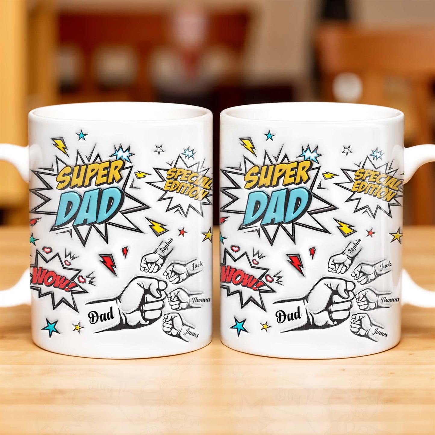Super Dad Special Edition Comic Style and Stars