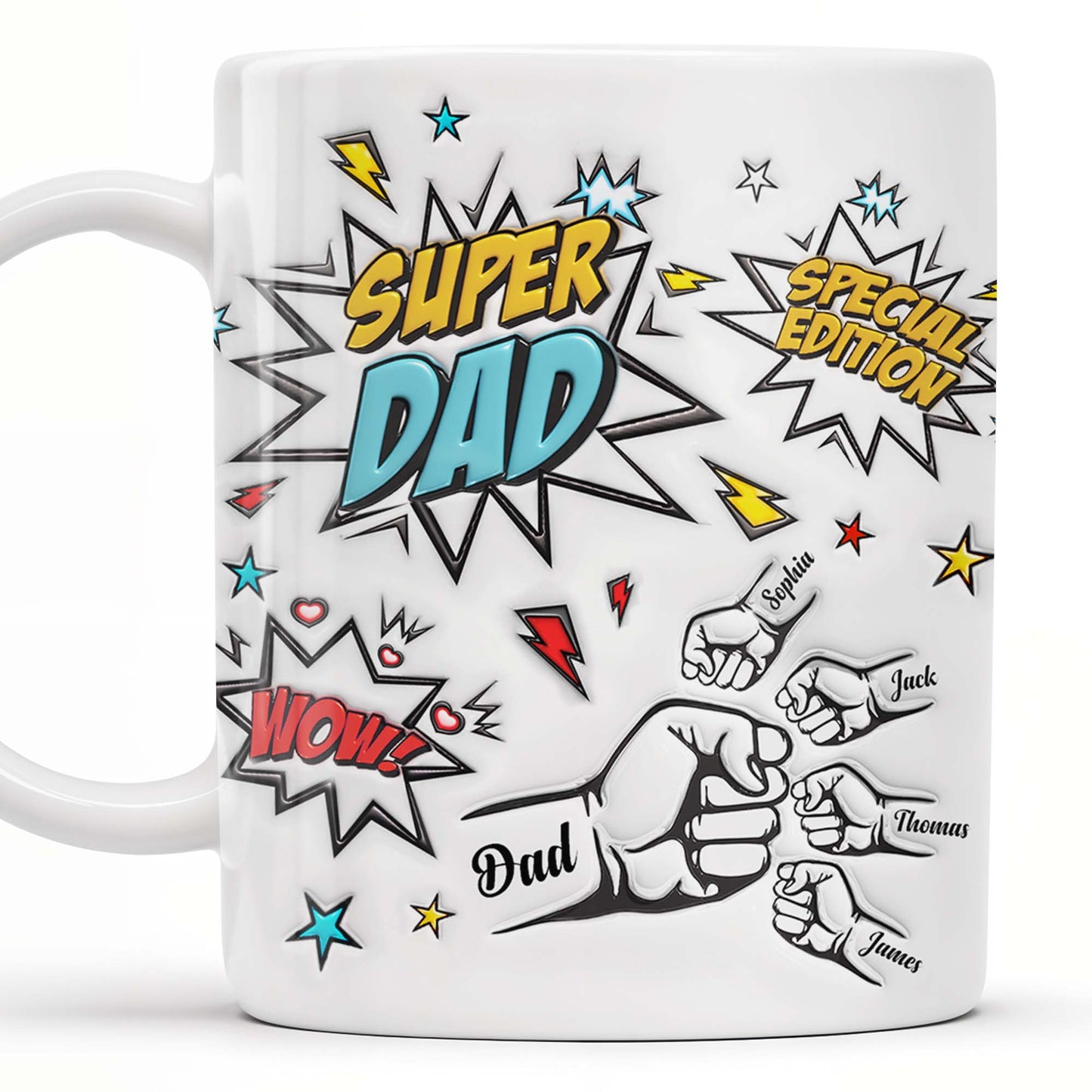 Super Dad Special Edition Comic Style and Stars