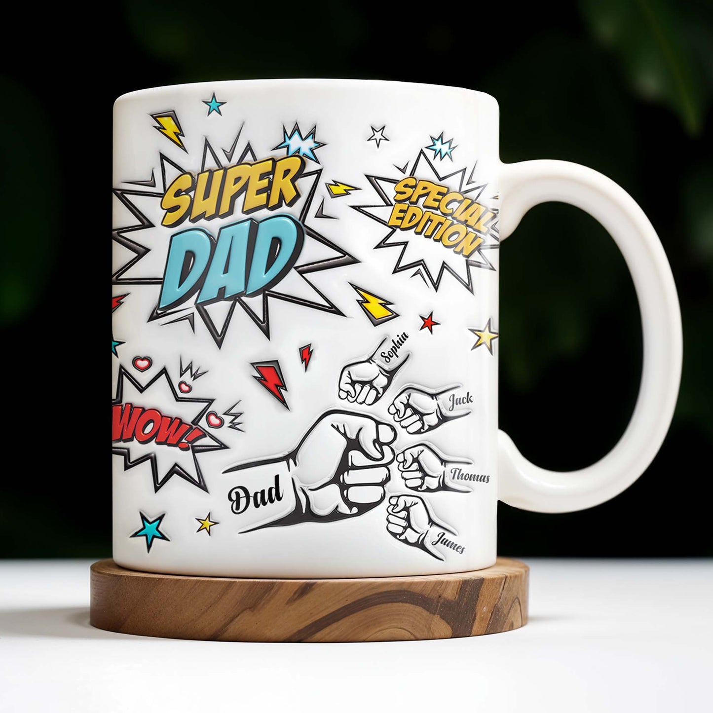 Super Dad Special Edition Comic Style and Stars