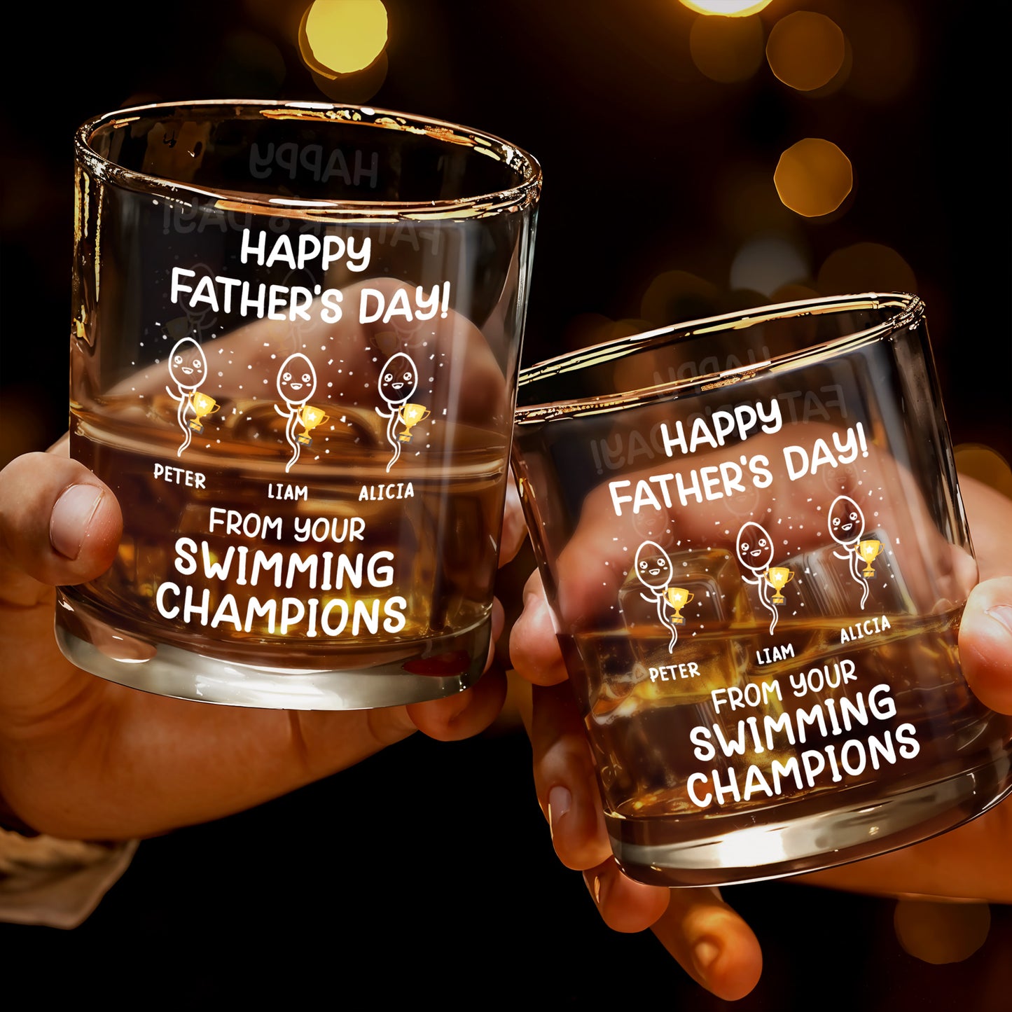 Happy Father's Day! From Your Swimming Champions, Trophy