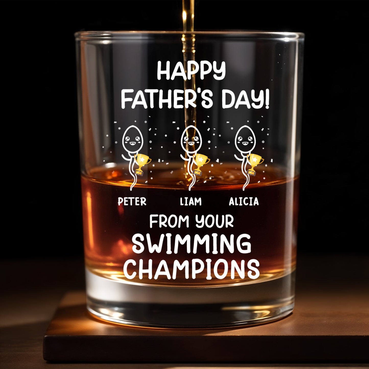 Happy Father's Day! From Your Swimming Champions, Trophy