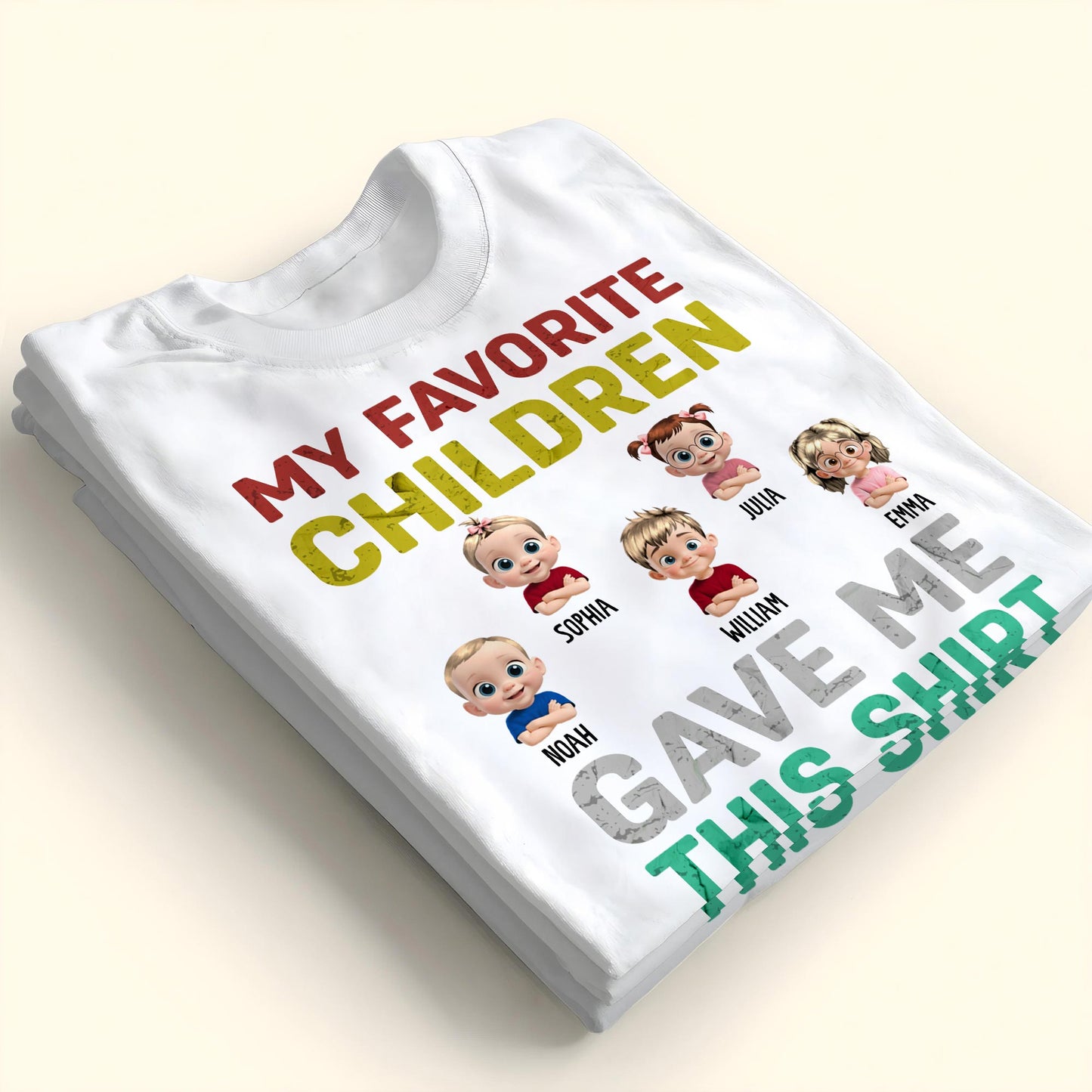 My Favorite Children Gave Me This Shirt, Cartoon Children