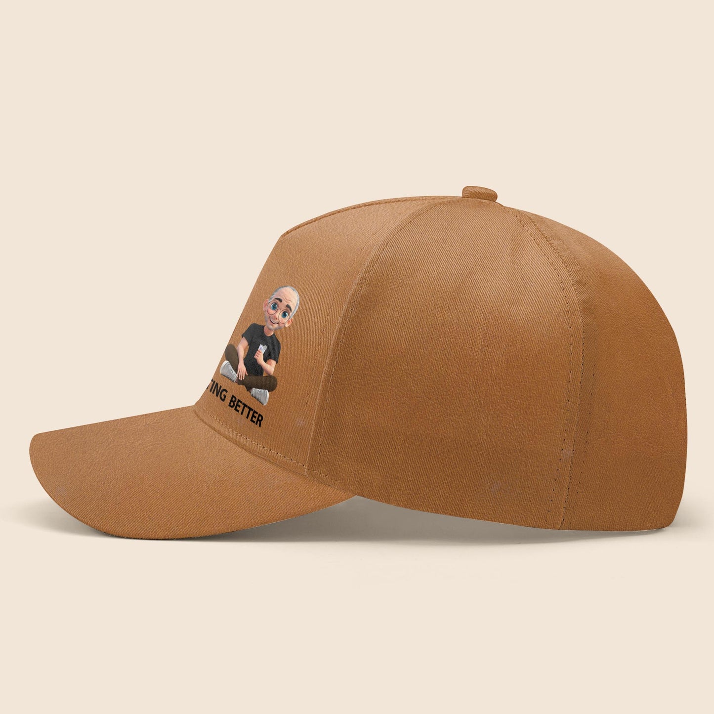 Dad Est. 1983 Grandpa Est. 2002 Great-Grandpa Est. 2047 I Just Keep Getting Better, Cartoon Character - Personalized Classic Cap - DAD063_CCAP