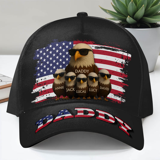 Daddy, Eagles and American Flag