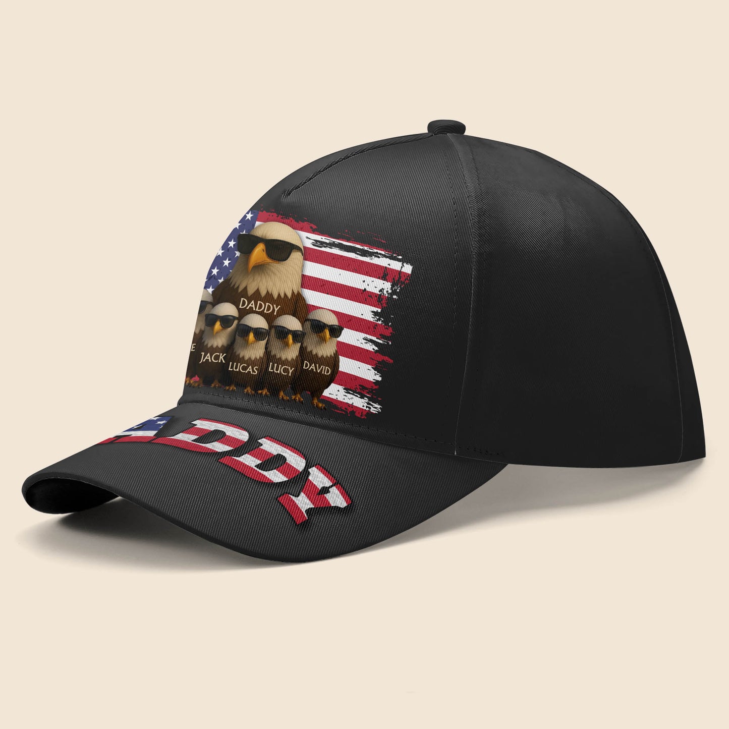 Daddy, Eagles and American Flag