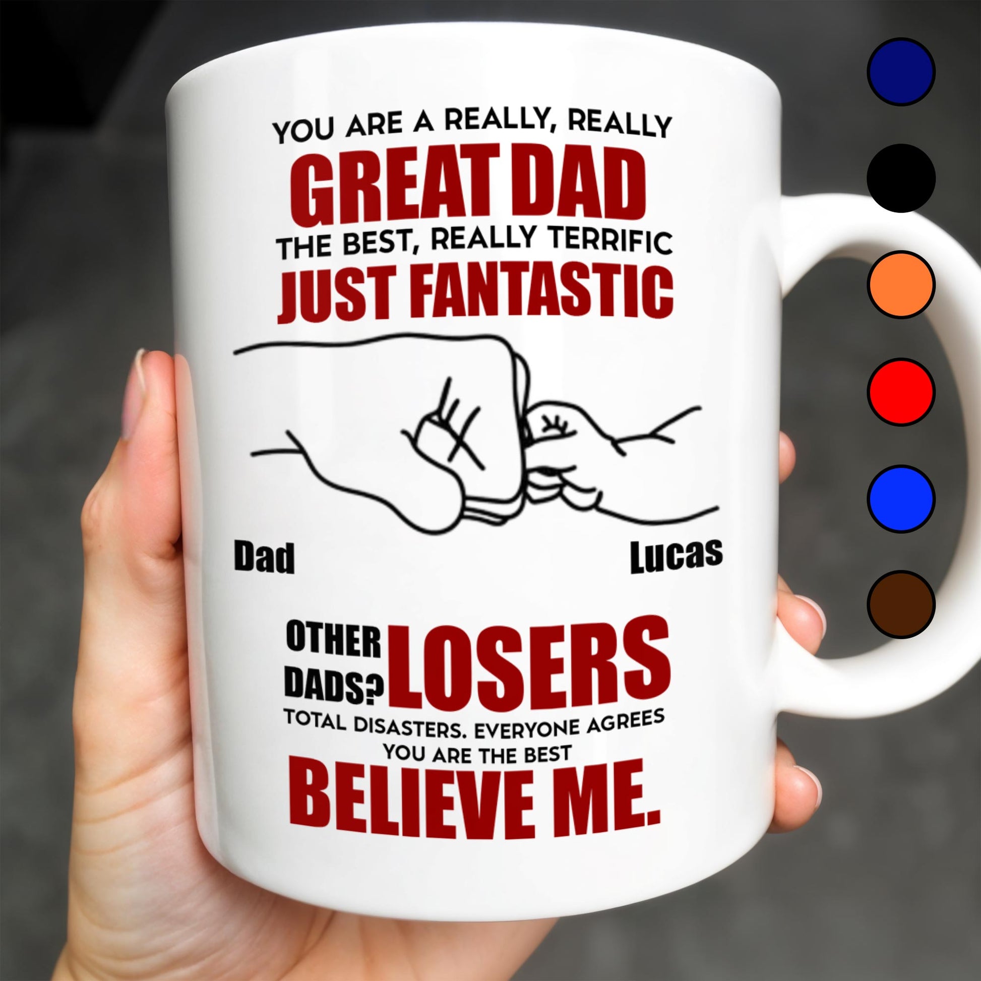 You Are A Really, Really Great Dad, Fist Bump