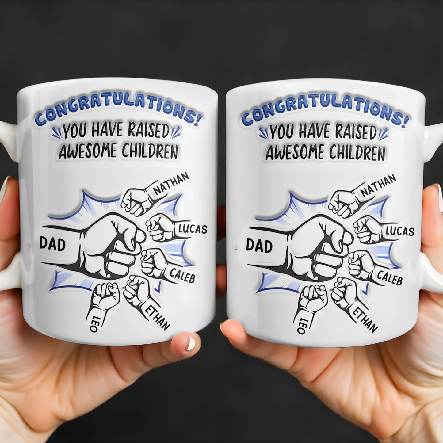 Congratulations! You have raised awesome children, Handshake and Fist Bump