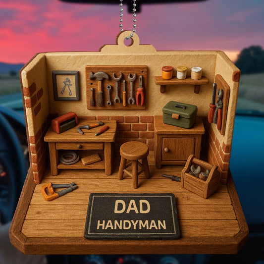 Dad Handyman, Tools And Workbench