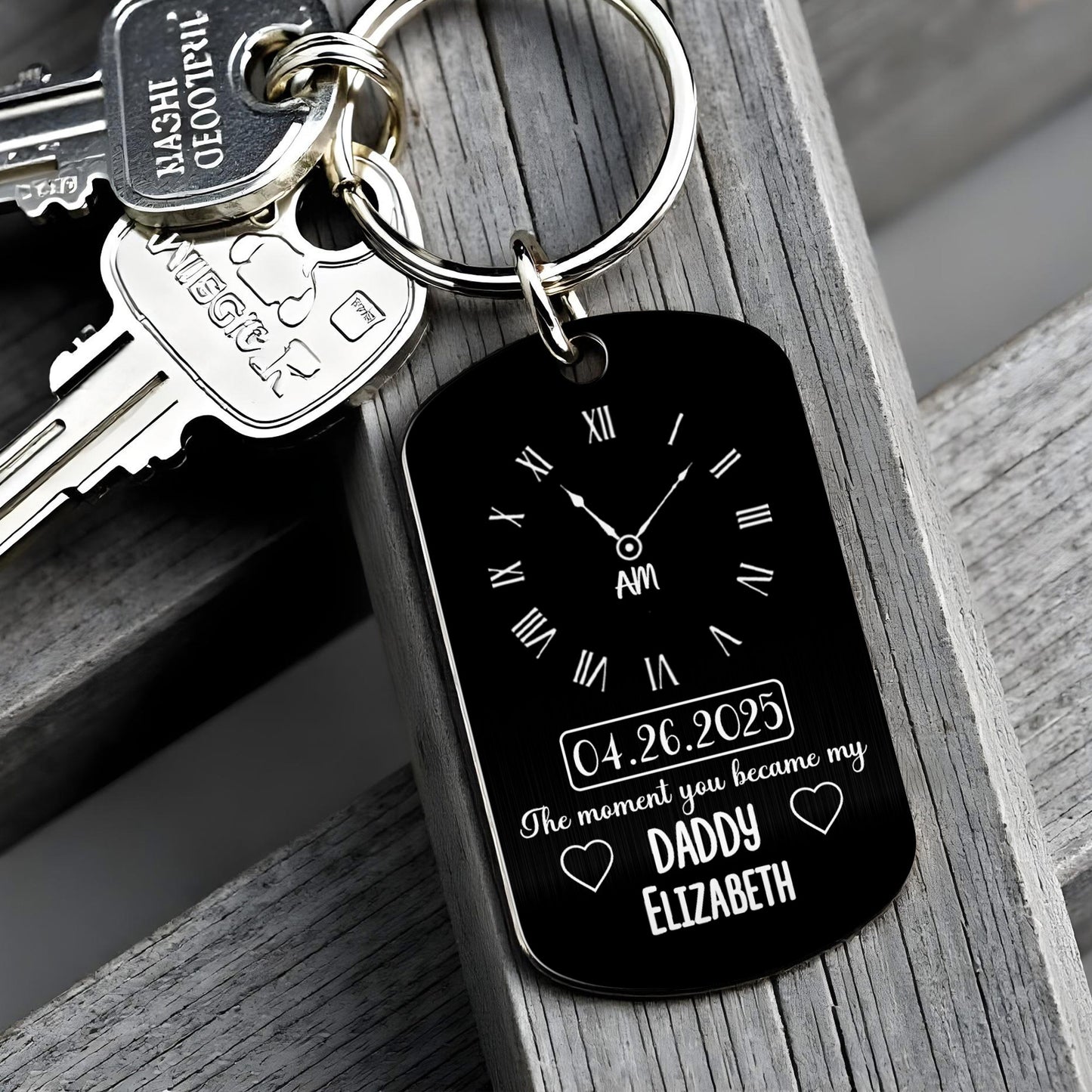 The Moment You Became My Daddy, Clock and Hearts Design