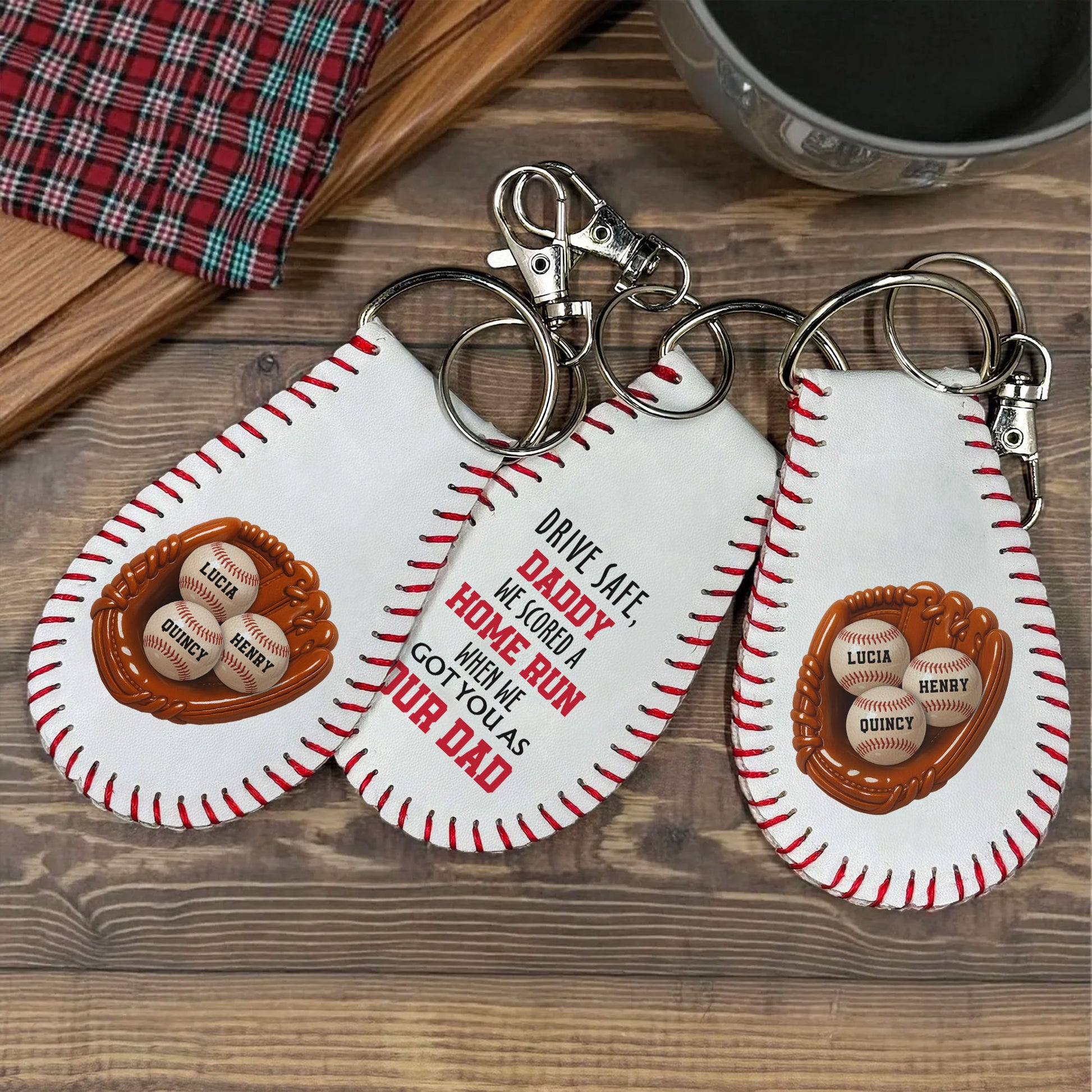 Drive Safe, Daddy We Scored A Home Run When We Got You As Our Dad, Baseball