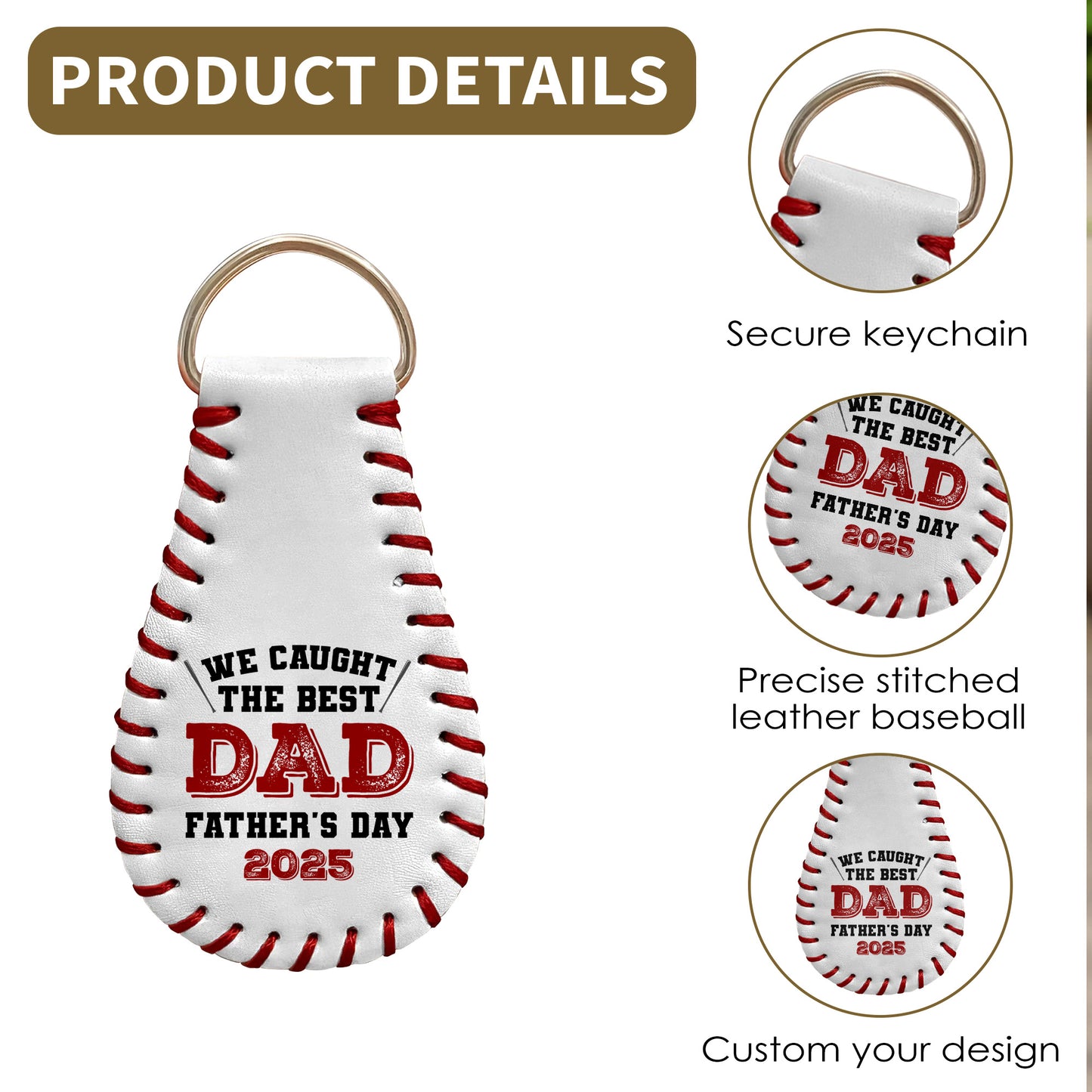 We Caught The Best Dad Father's Day, Baseball And Baseball Glove