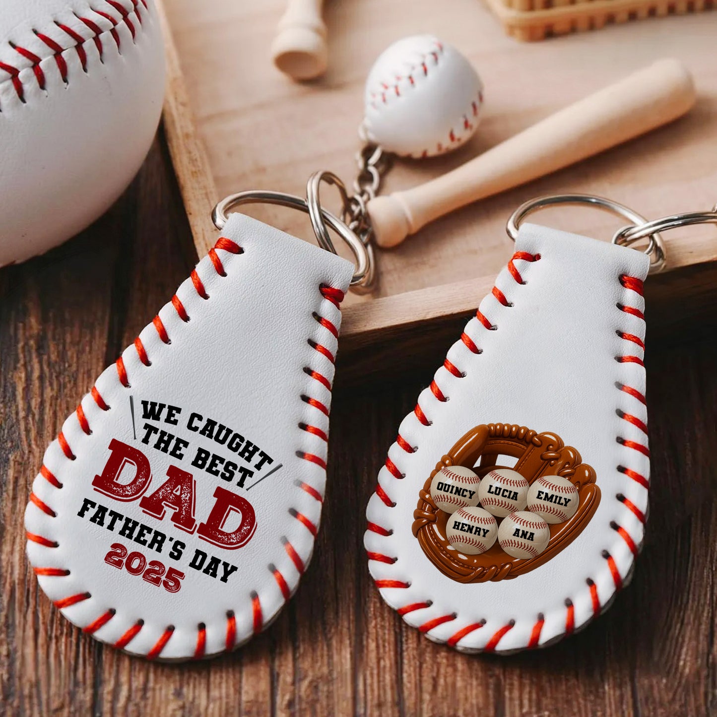 We Caught The Best Dad Father's Day, Baseball And Baseball Glove