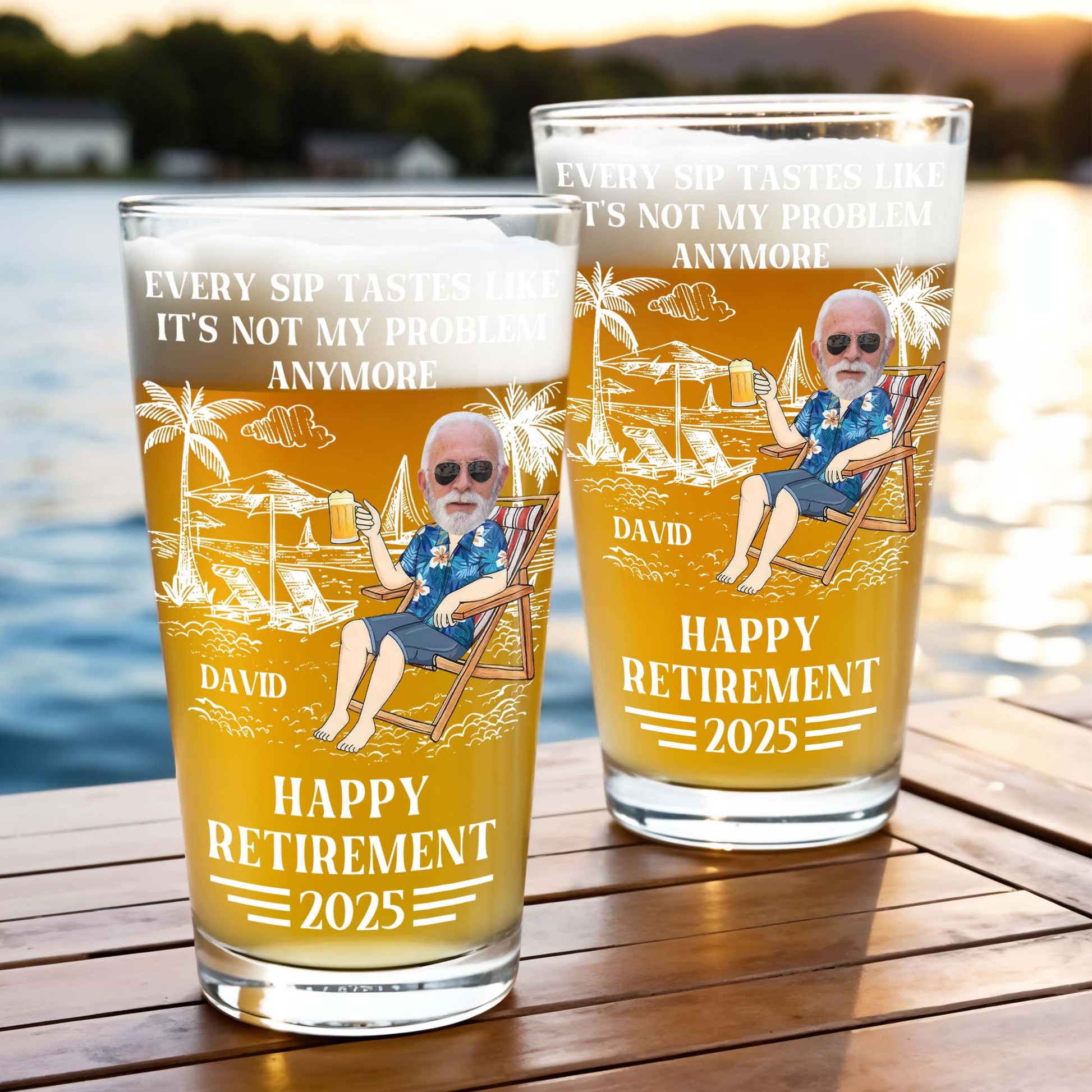 Every Sip Tastes Like It's Not My Problem Anymore, Palm Trees and Beer