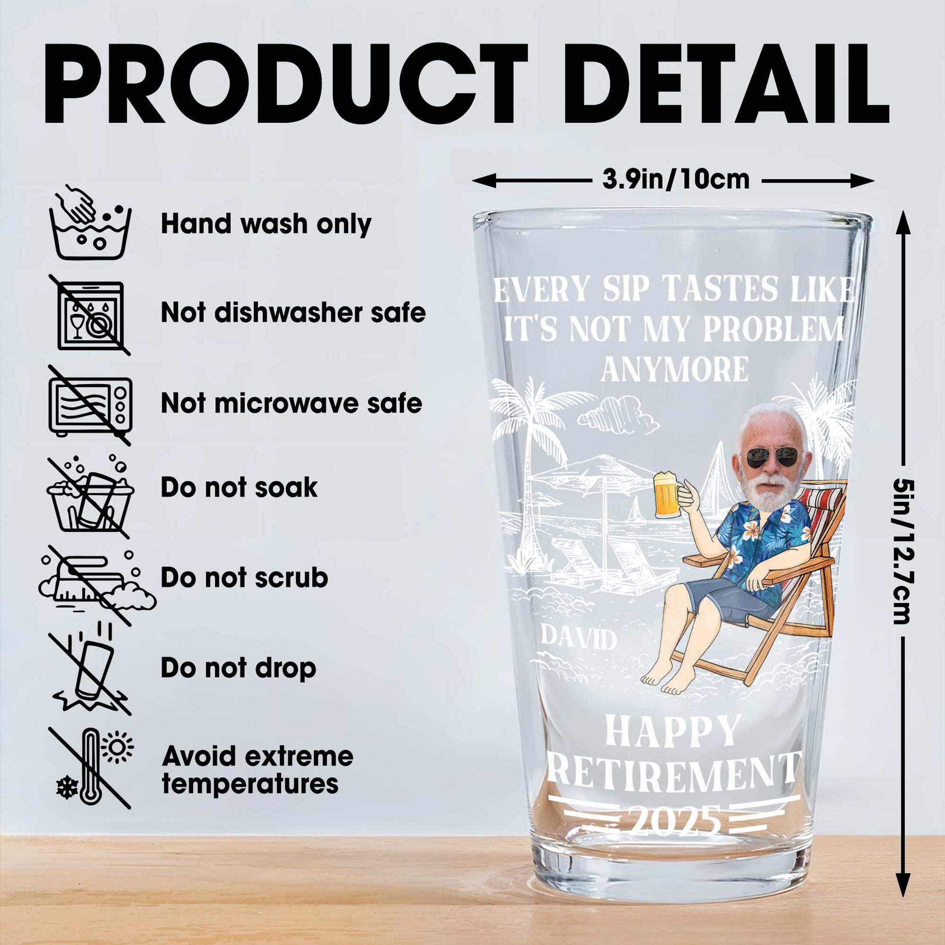 Every Sip Tastes Like It's Not My Problem Anymore, Palm Trees and Beer