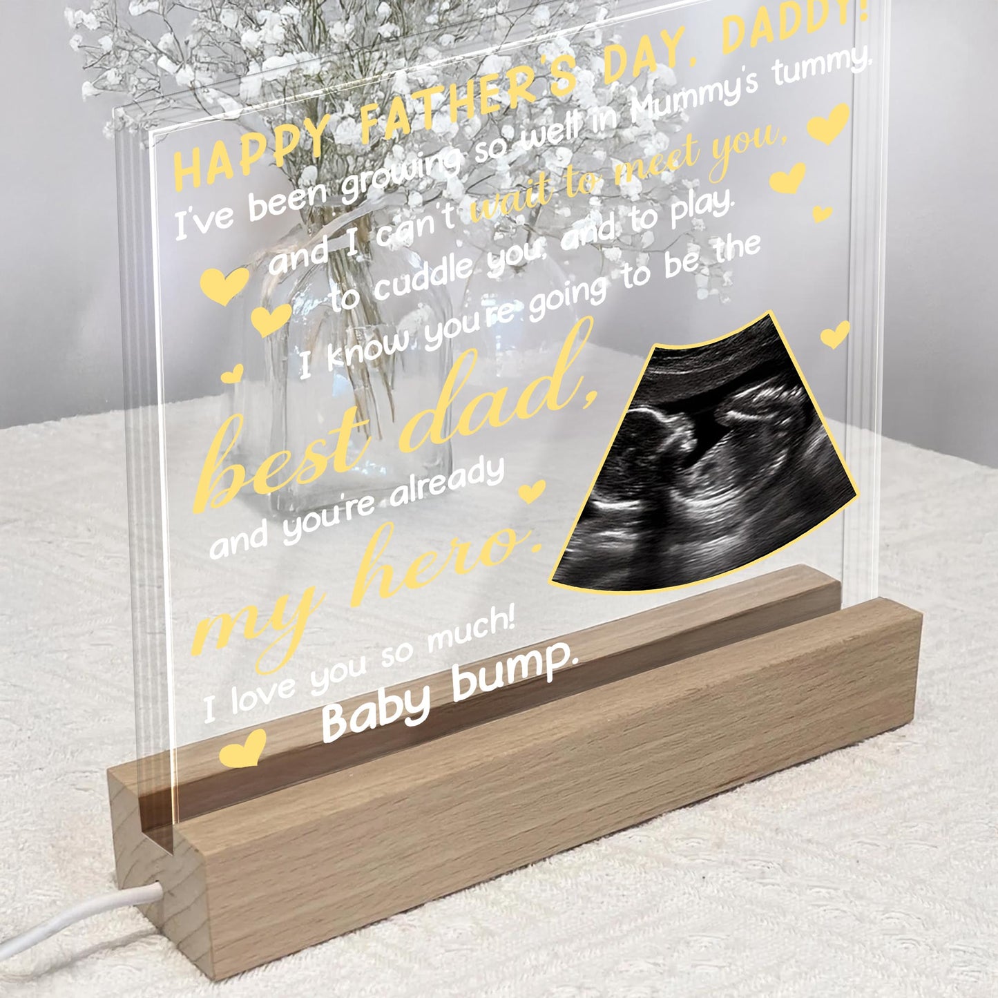 Happy Father's Day, Daddy! Ultrasound and Hearts