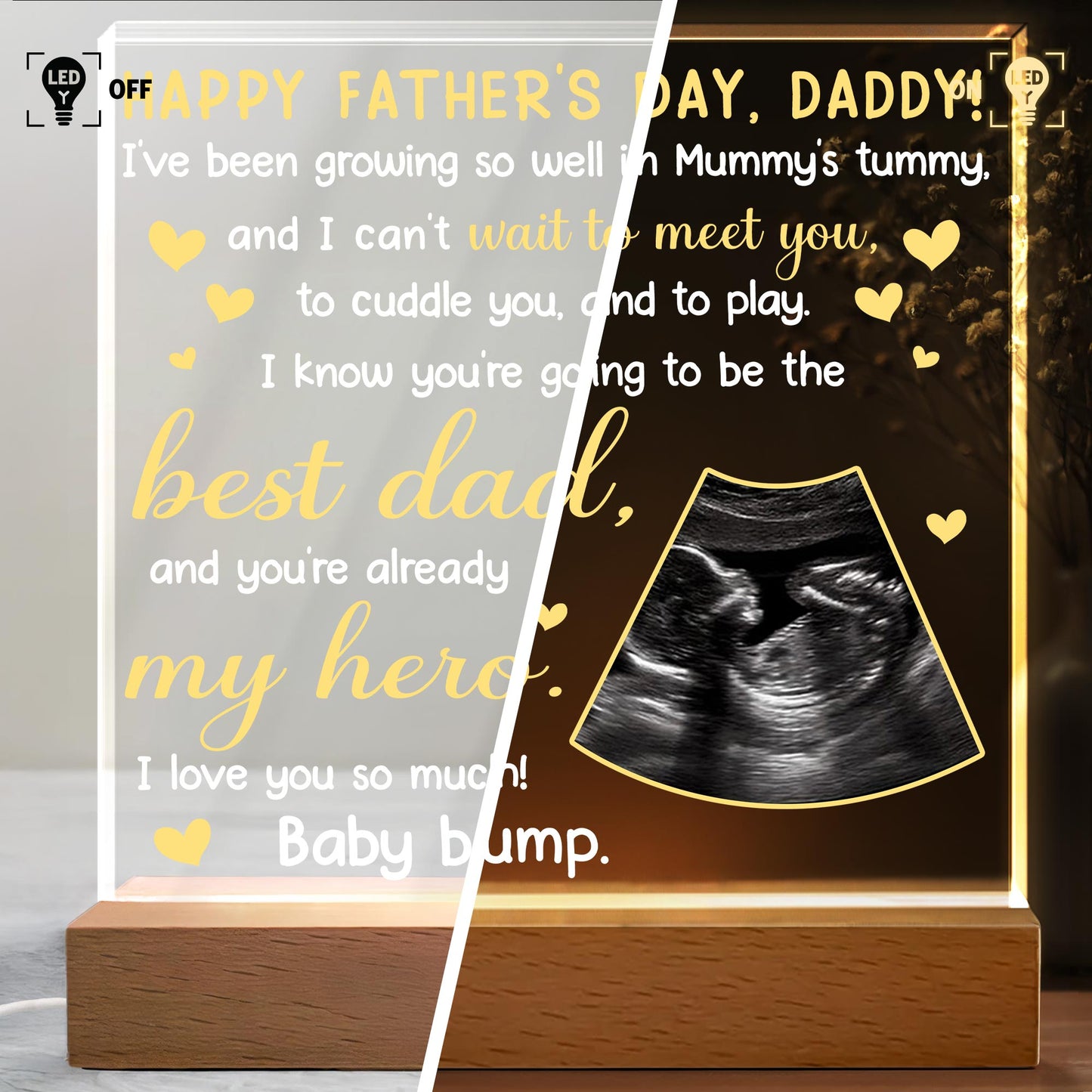 Happy Father's Day, Daddy! Ultrasound and Hearts