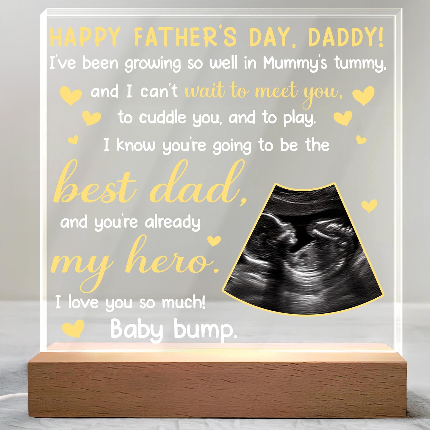 Happy Father's Day, Daddy! Ultrasound and Hearts