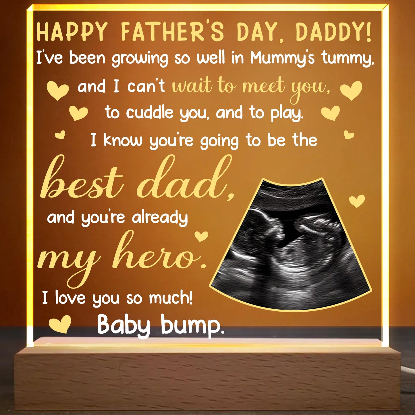 Happy Father's Day, Daddy! Ultrasound and Hearts