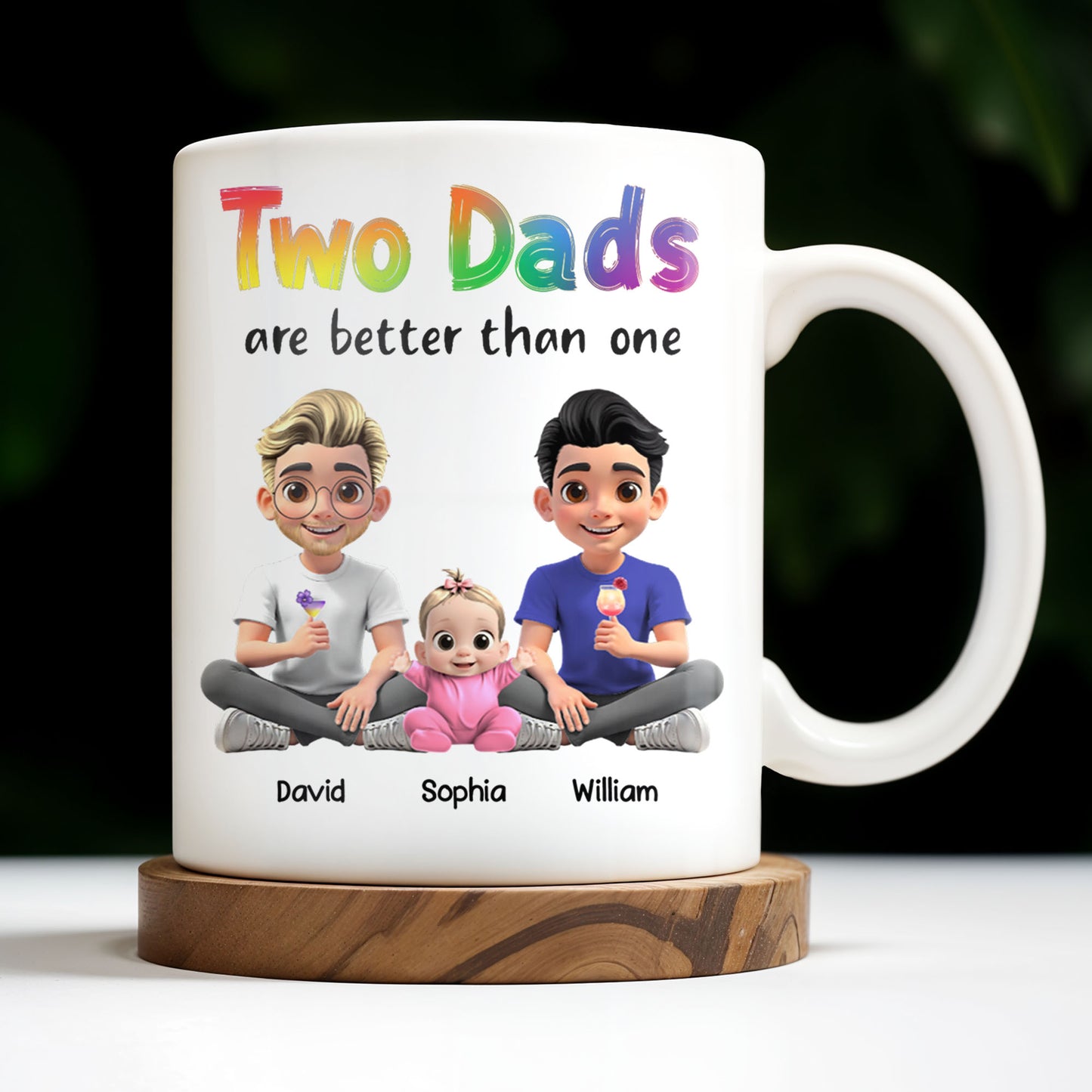 Two Dads Are Better Than One, Cartoon Characters and Ice Cream