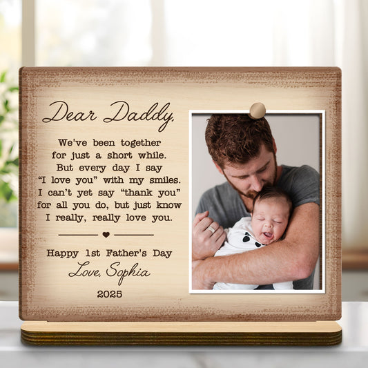 Dear Daddy, We've Been Together For Just A Short While, Heart and Book Design