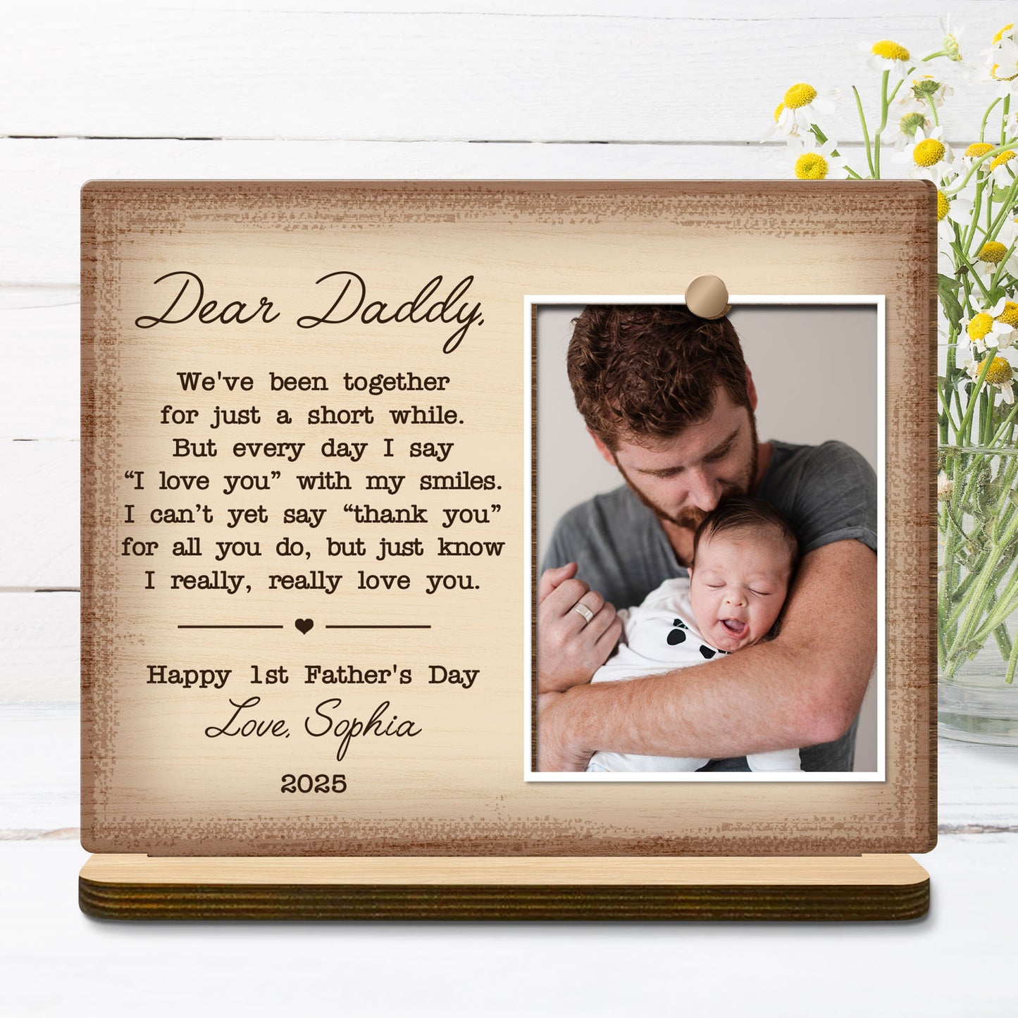Dear Daddy, We've Been Together For Just A Short While, Heart and Book Design