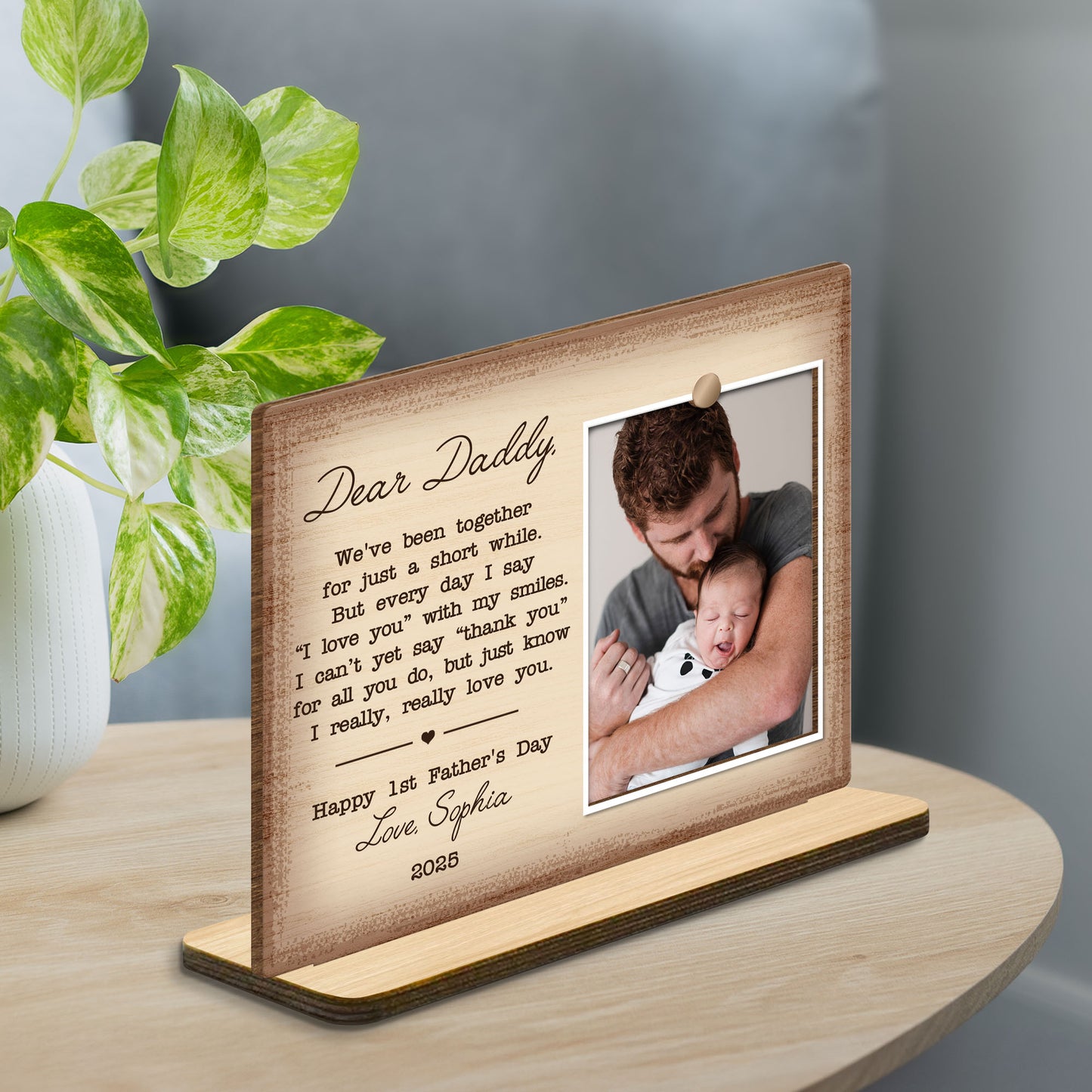 Dear Daddy, We've Been Together For Just A Short While, Heart and Book Design