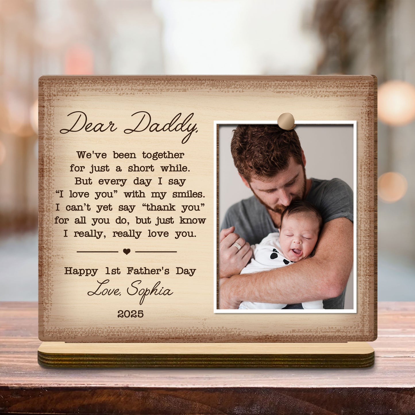 Dear Daddy, We've Been Together For Just A Short While, Heart and Book Design