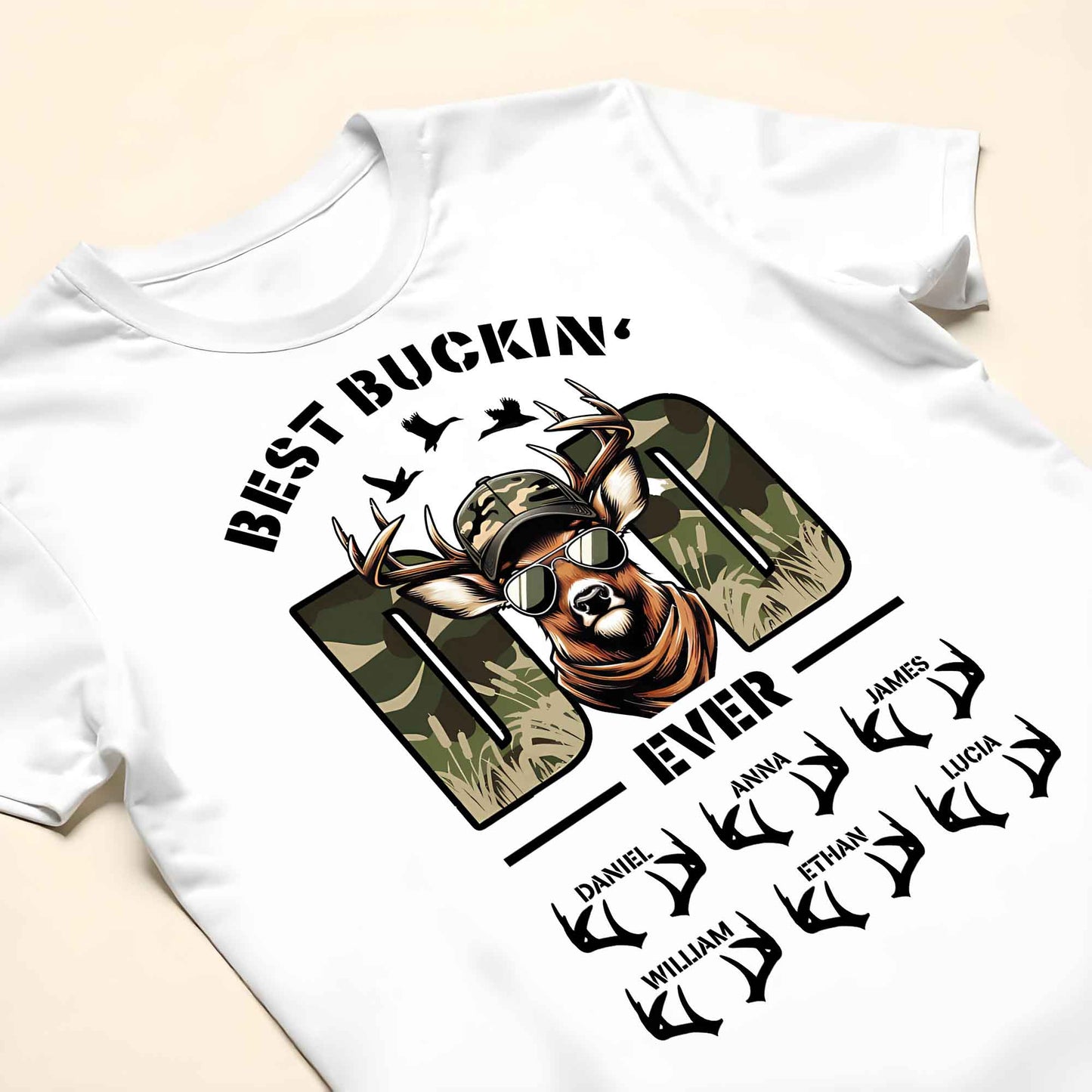 Best Buckin' Ever, Deer With Sunglasses And Antlers