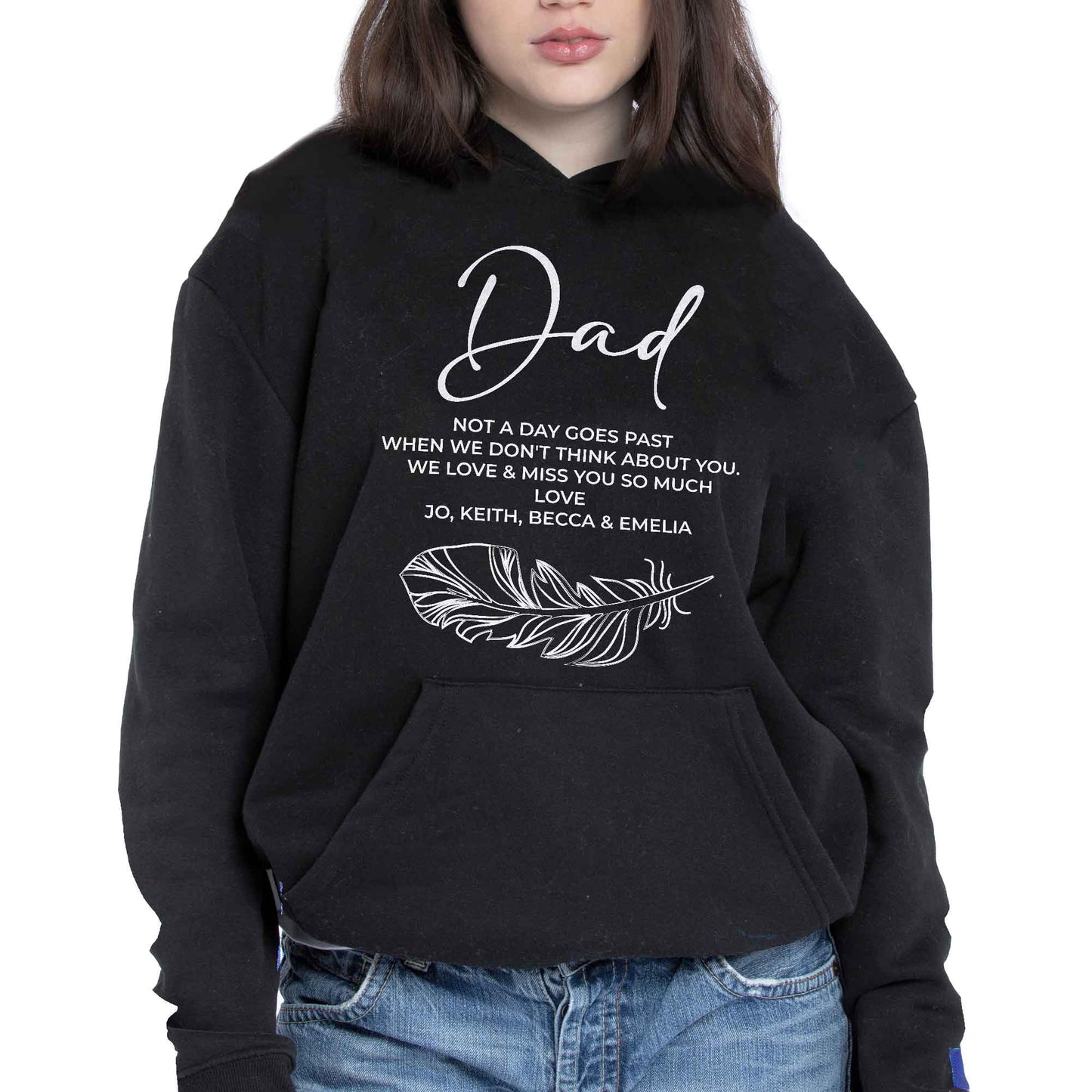 Dad, Not A Day Goes Past When We Don't Think About You, Feather